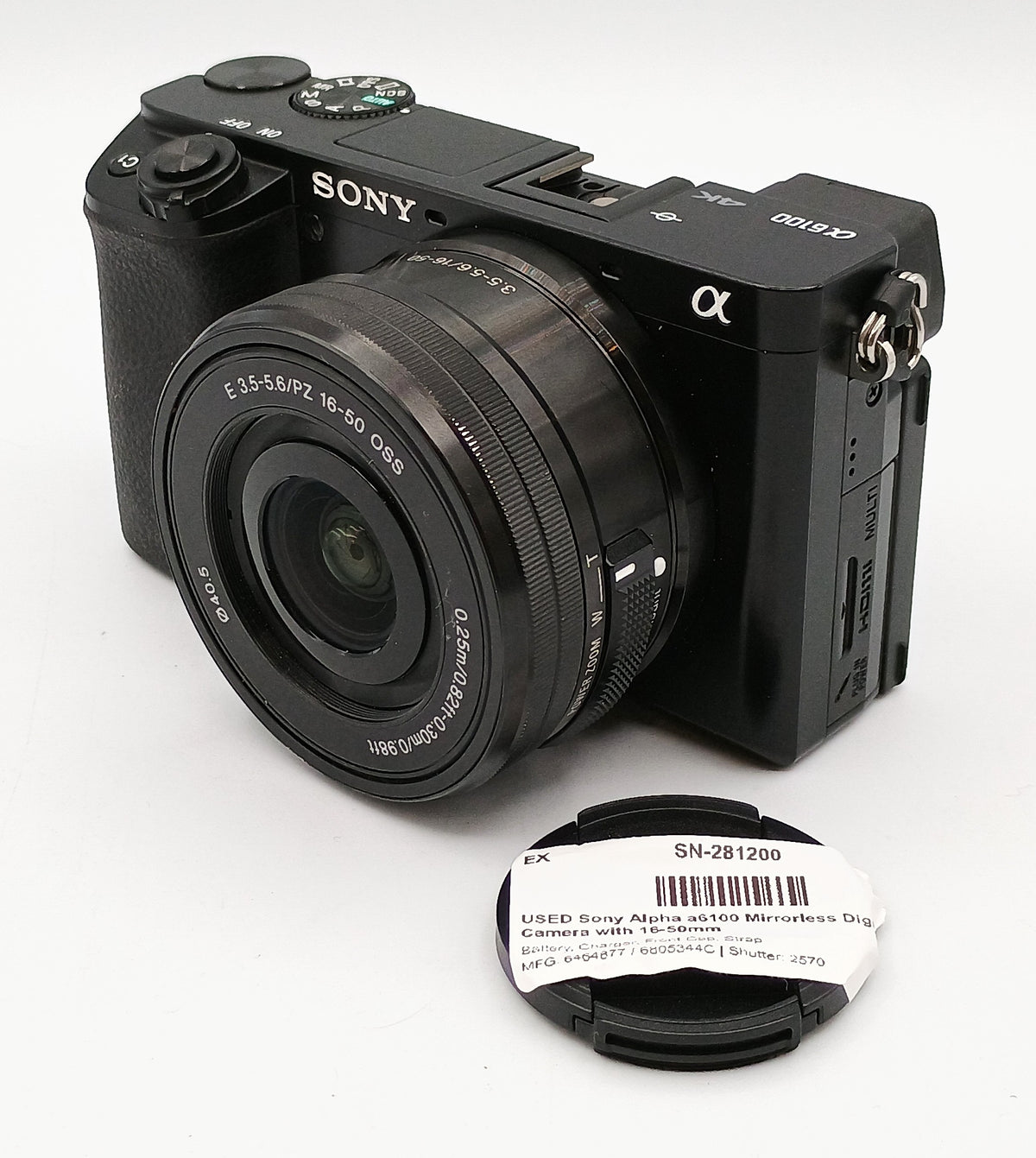 USED Sony Alpha a6100 Mirrorless Digital Camera with 16-50mm