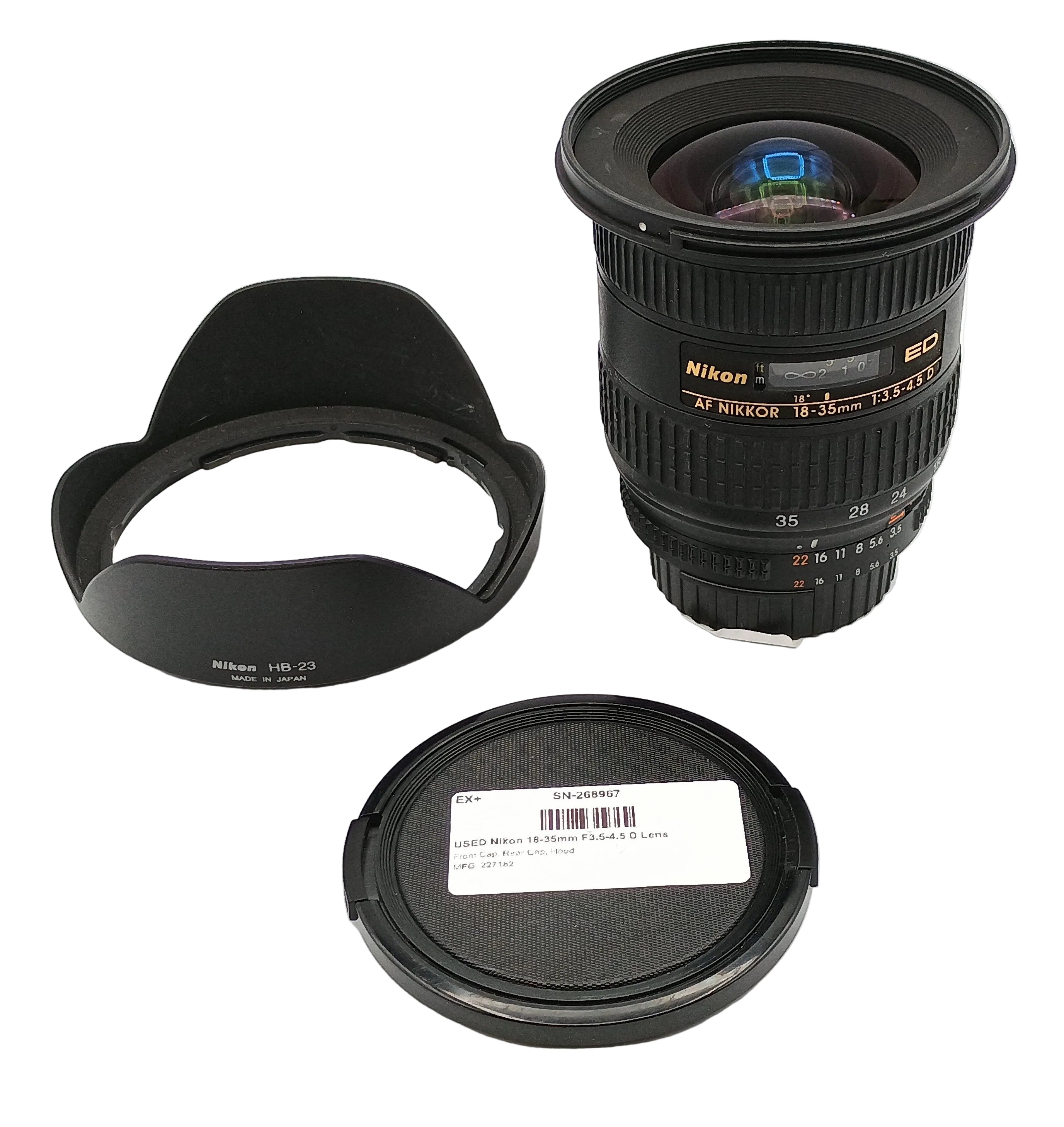USED Nikon 18-35mm F3.5-4.5 D Lens