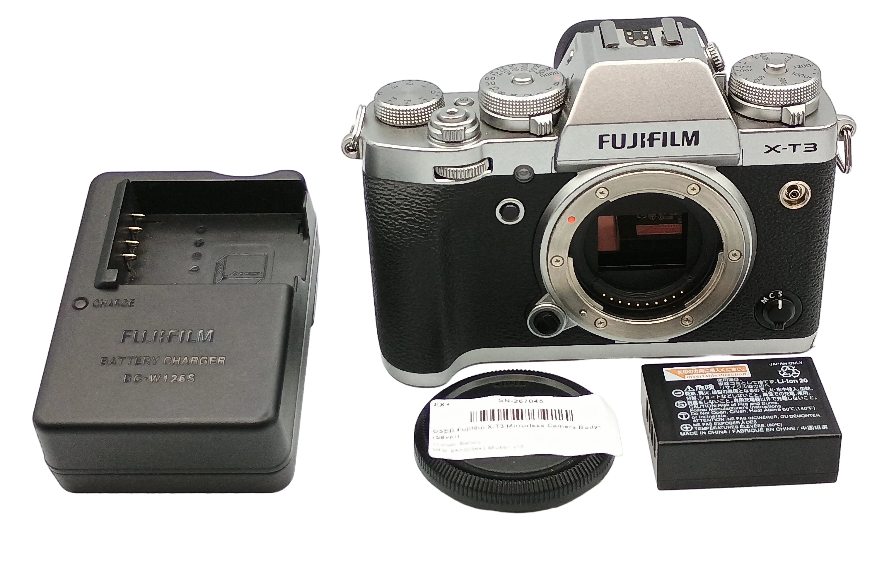 USED Fujifilm X-T3 Mirrorless Camera Body  (Silver)