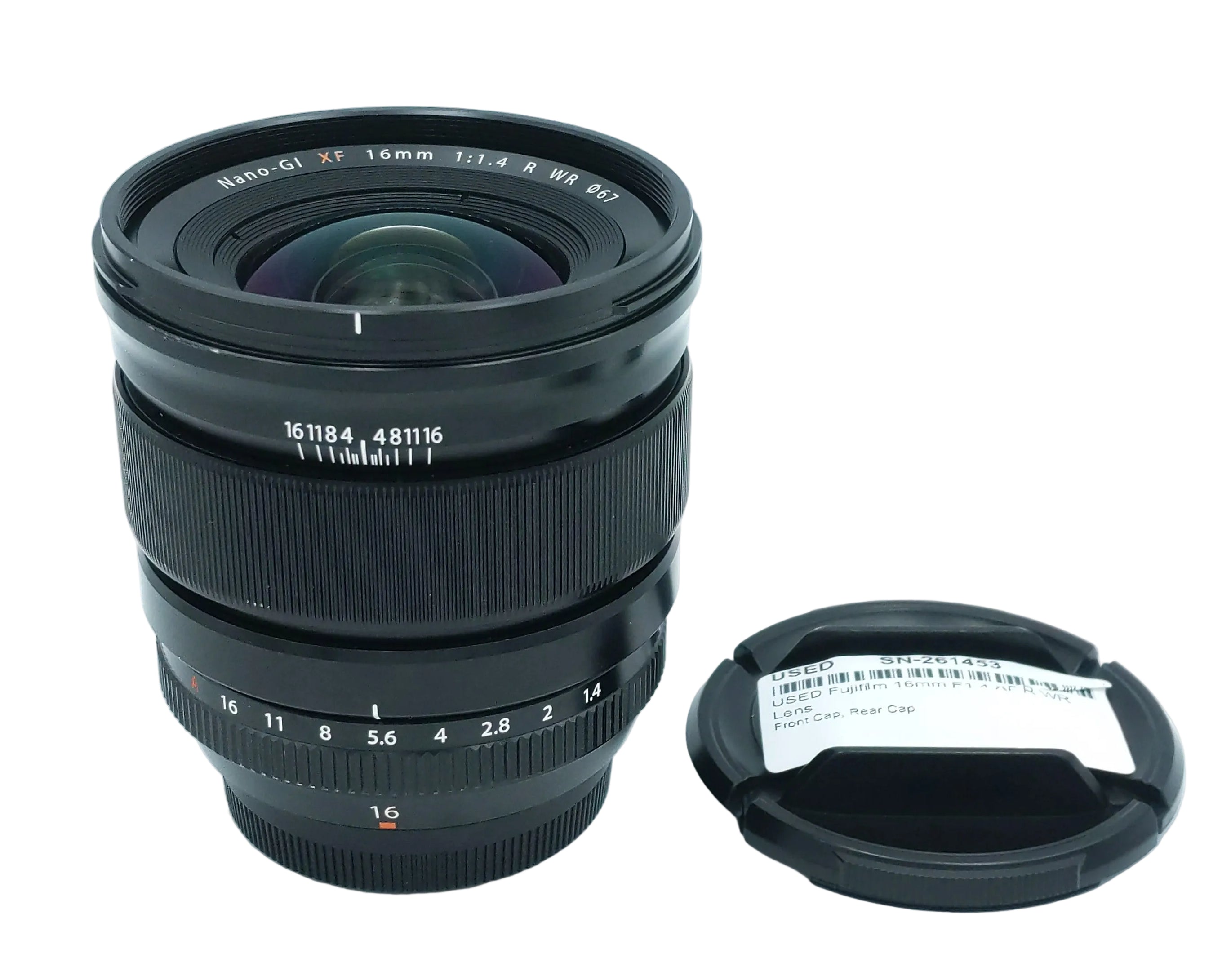 USED Fujifilm 16mm F1.4 XF R WR Lens