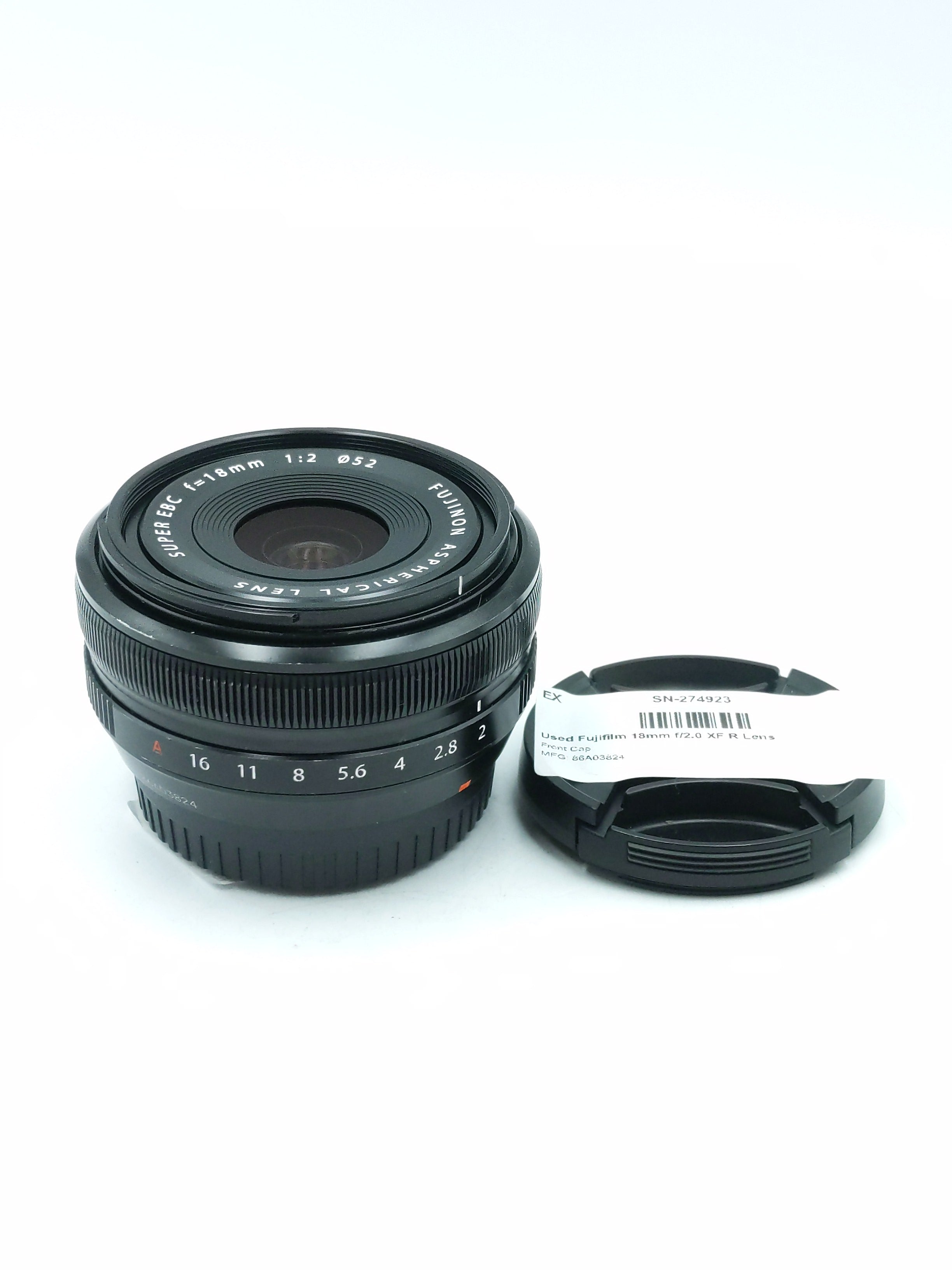 Used Fujifilm 18mm f/2.0 XF R Lens