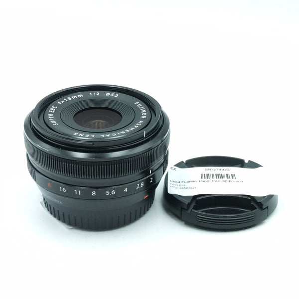 Used Fujifilm 18mm f/2.0 XF R Lens