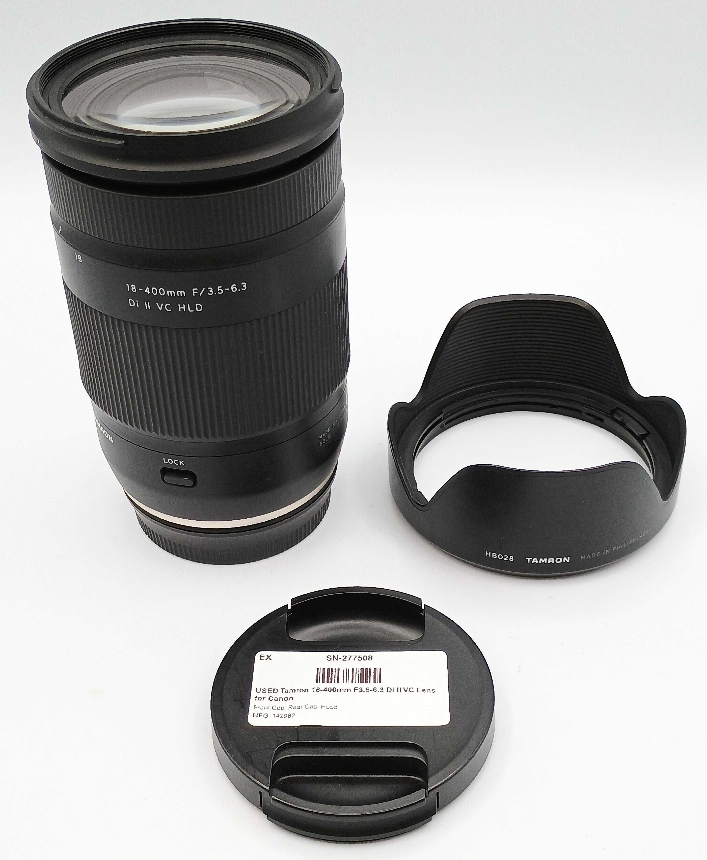 USED Tamron 18-400mm F3.5-6.3 Di II VC Lens for Canon