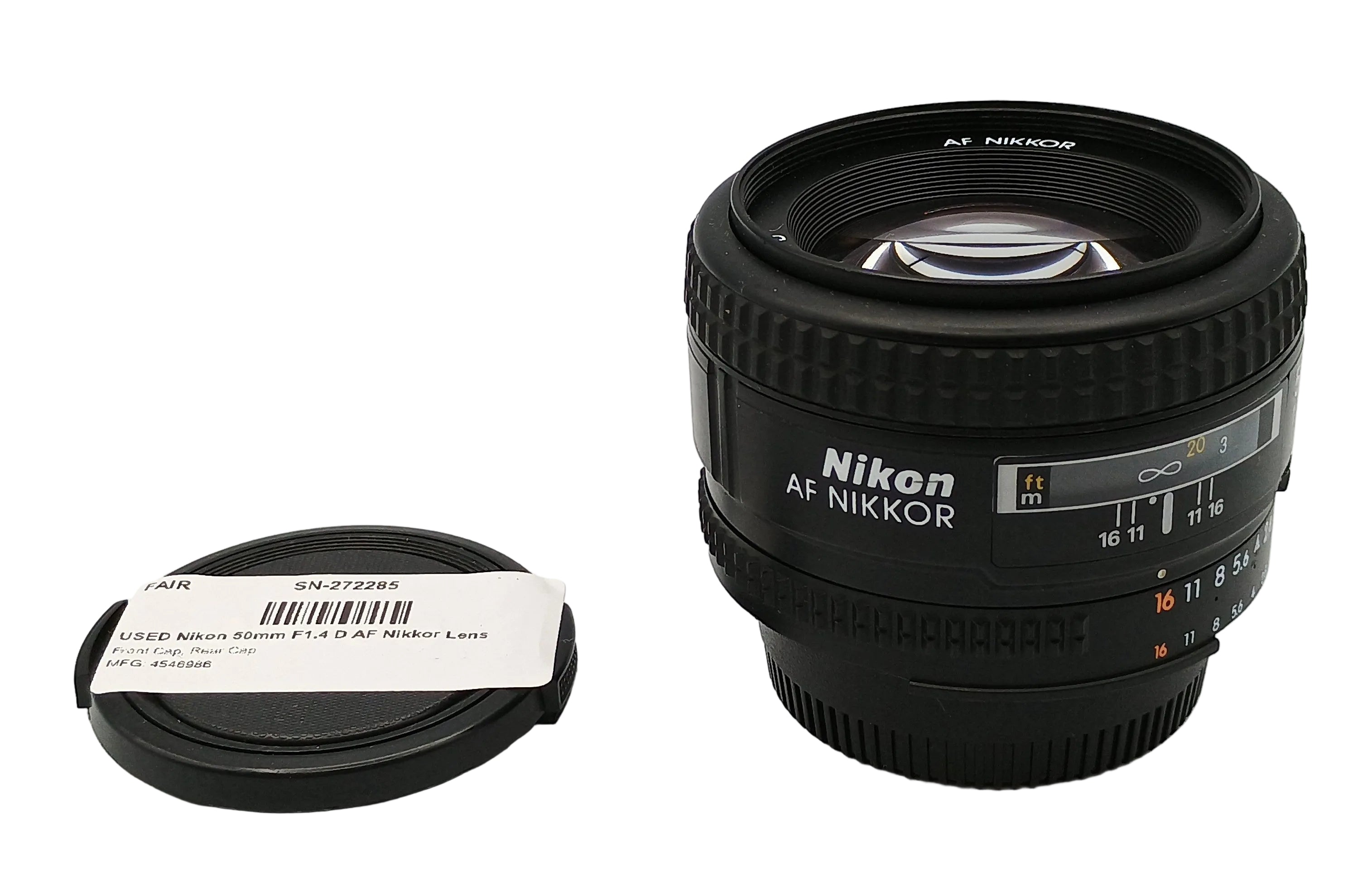 USED Nikon 50mm F1.4 D AF Nikkor Lens