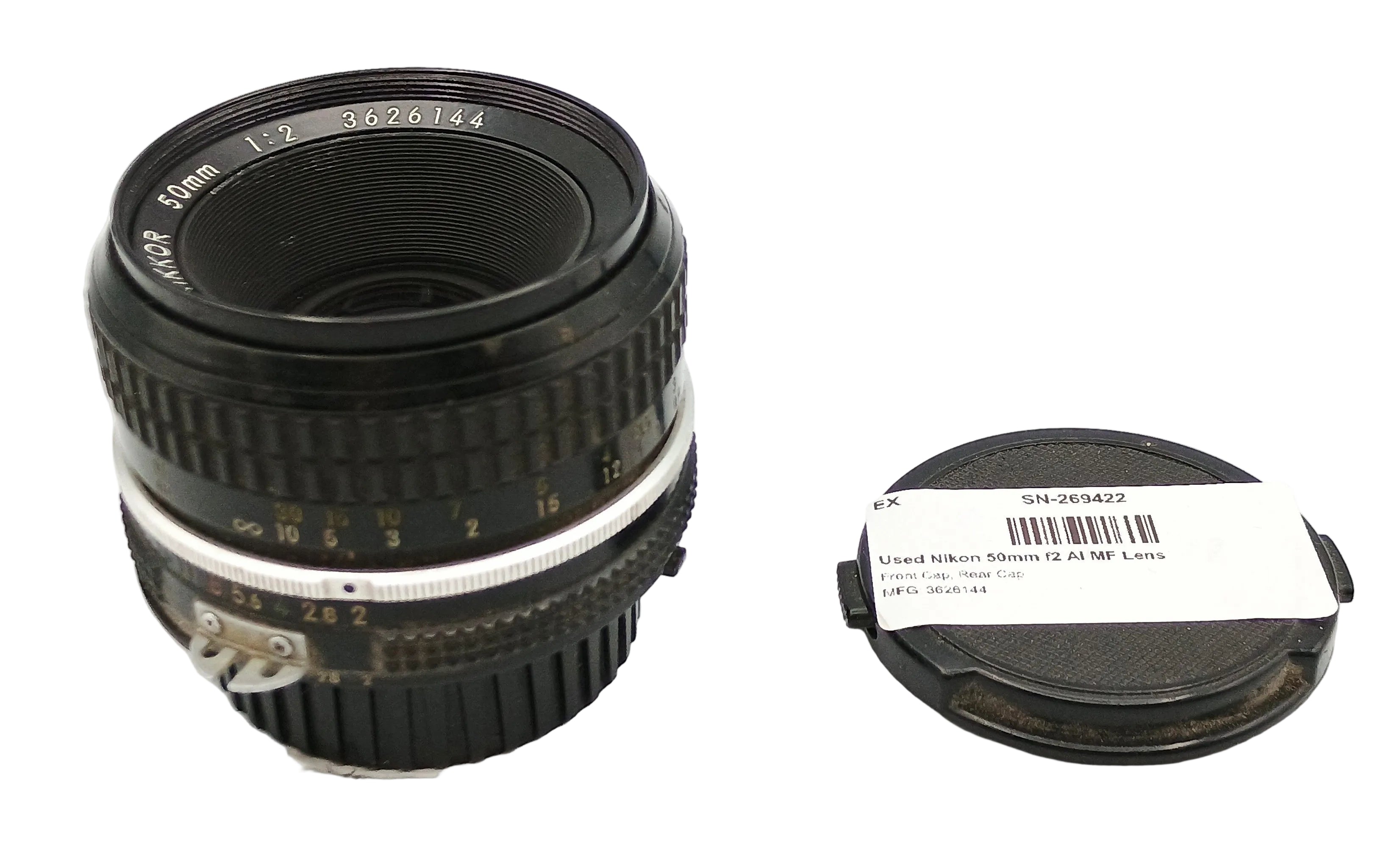 Used Nikon 50mm f2 AI MF Lens