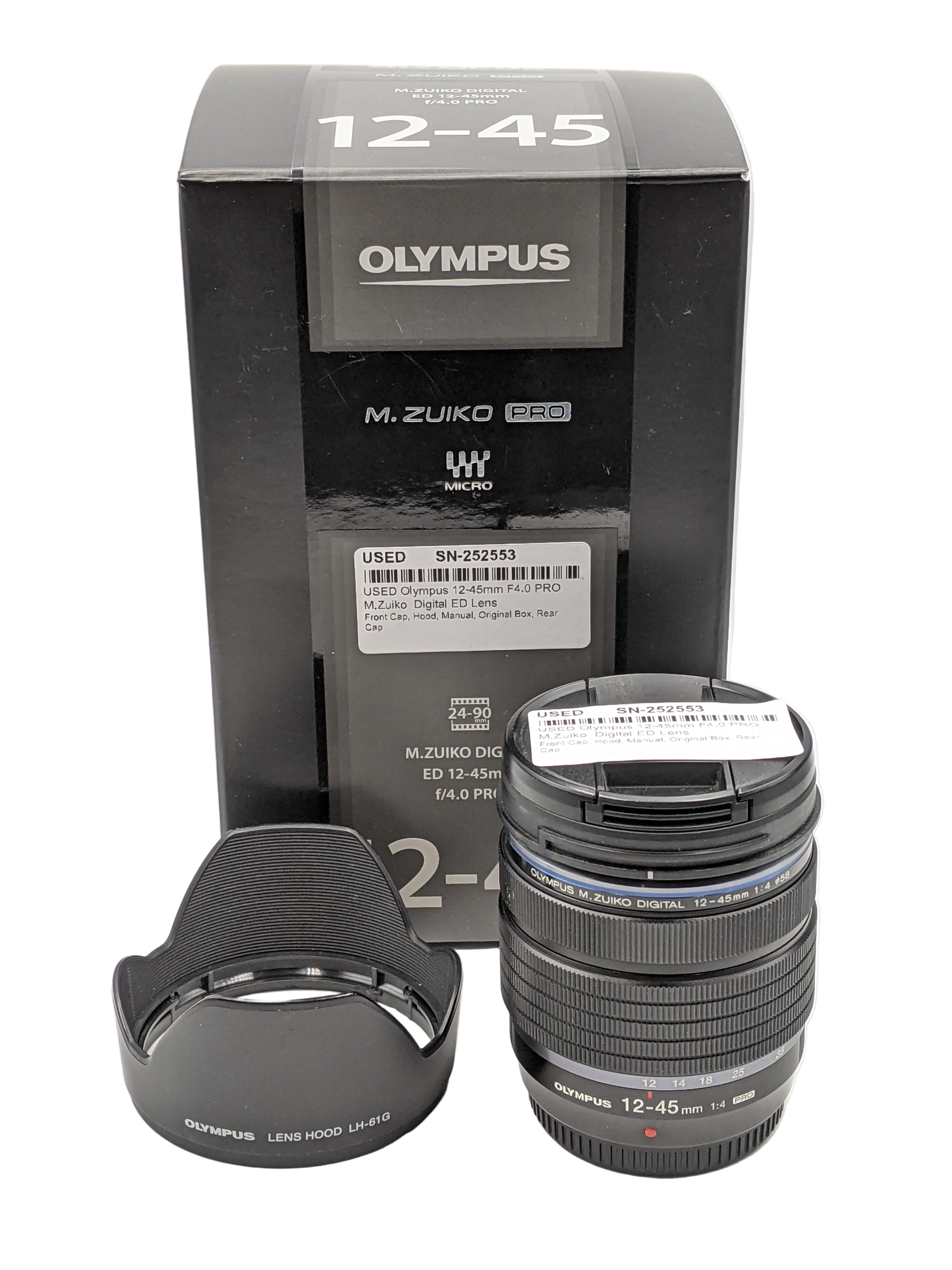 USED Olympus 12-45mm F4.0 PRO M.Zuiko  Digital ED Lens