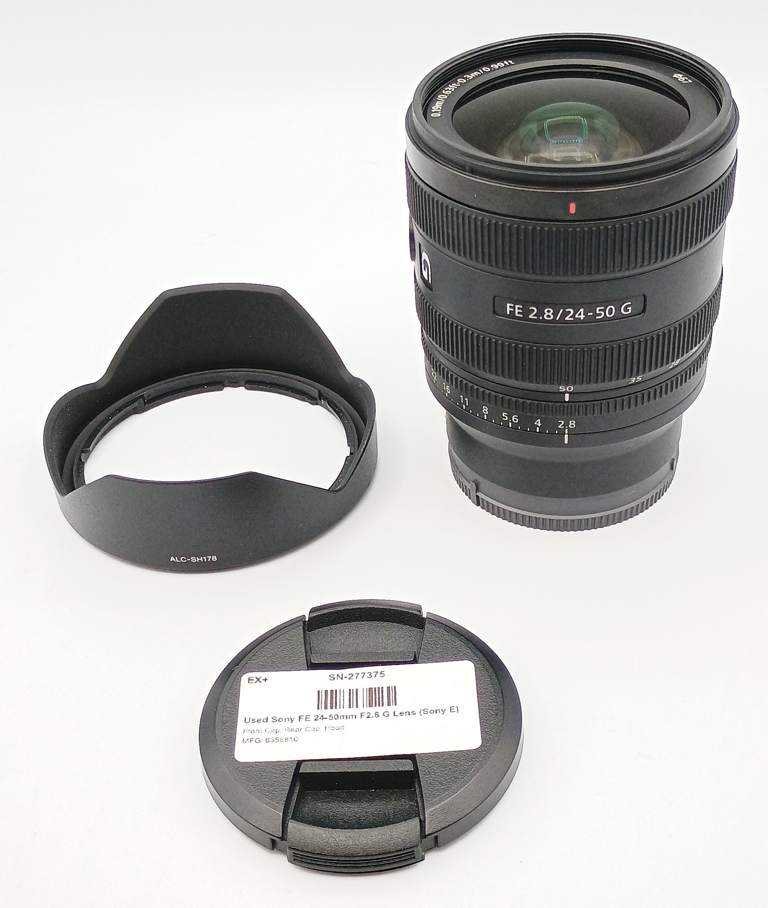 Used Sony FE 24-50mm F2.8 G Lens (Sony E)