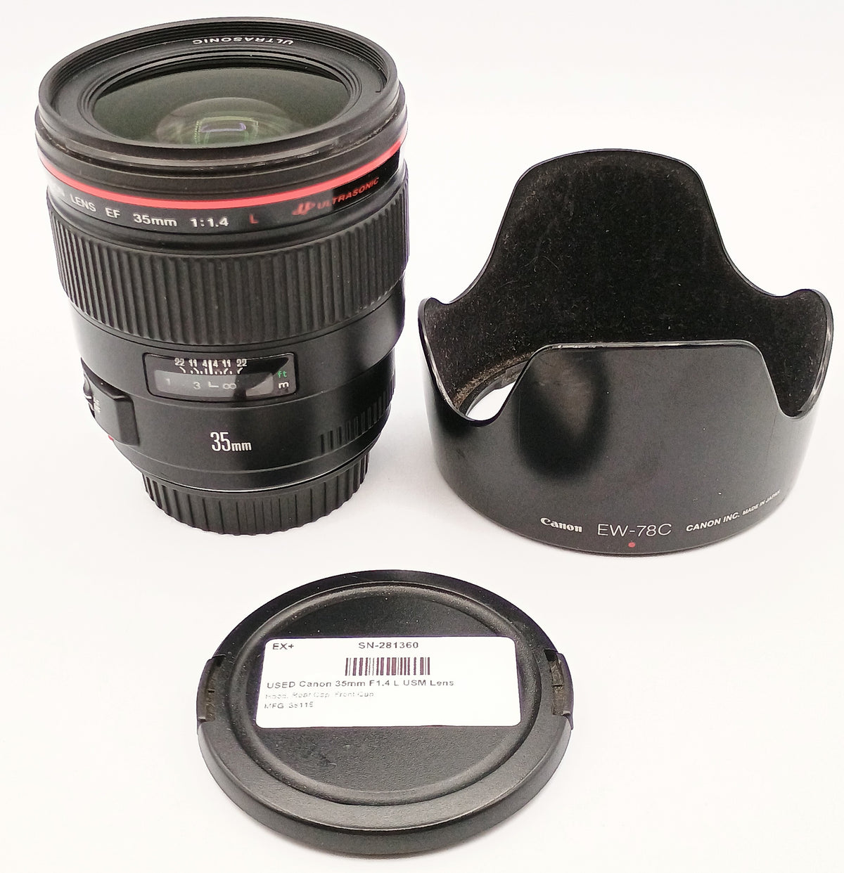 USED Canon 35mm F1.4 L USM Lens