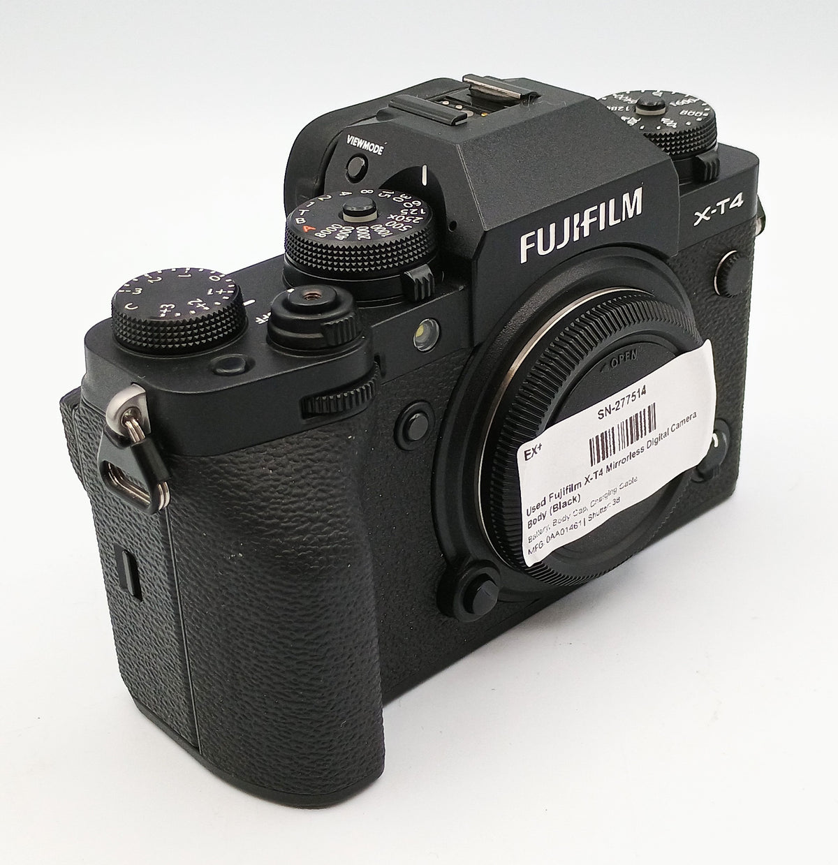 Used Fujifilm X-T4 Mirrorless Digital Camera Body (Black)