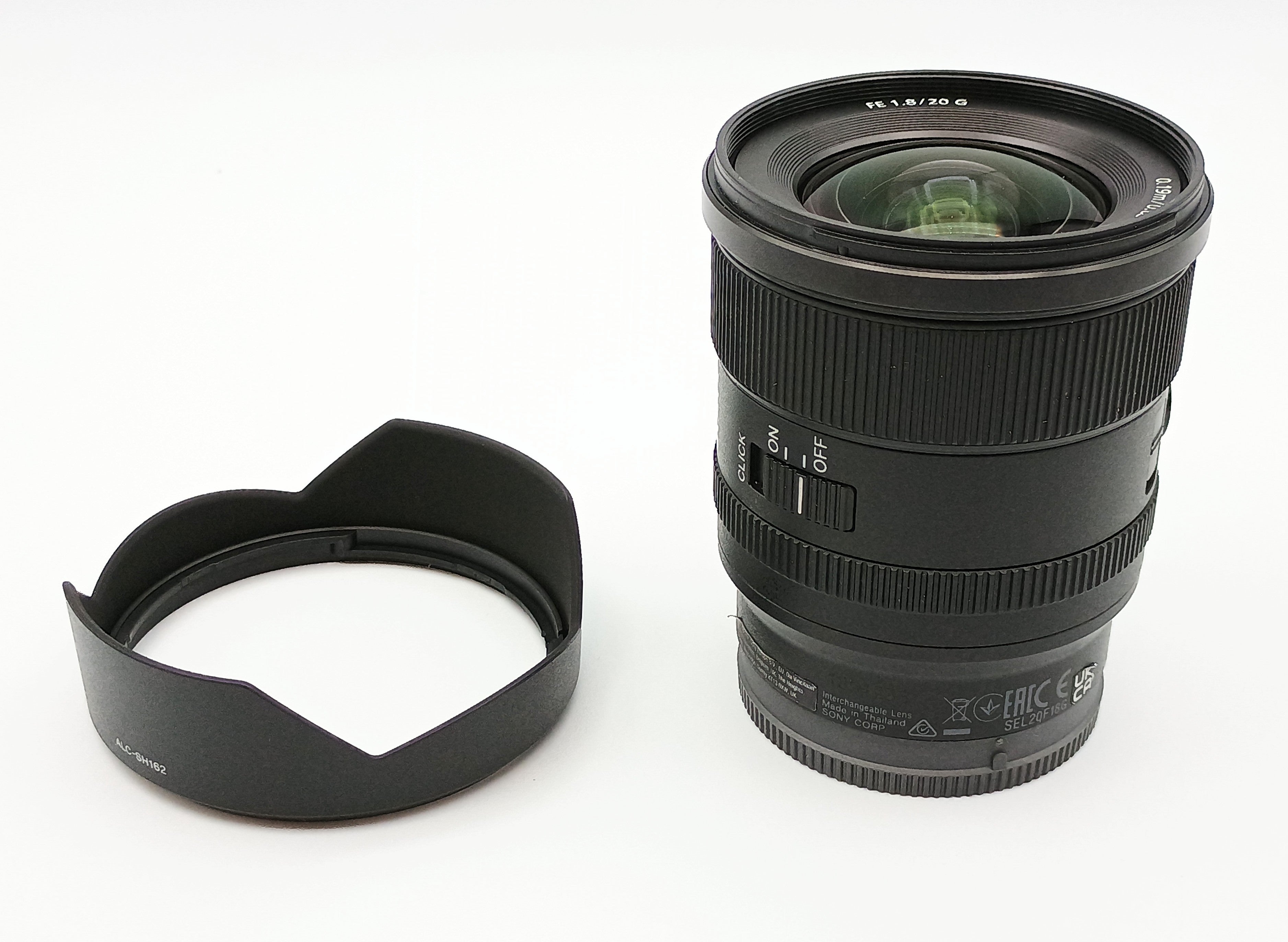 Used Sony FE 20mm f/1.8 G Lens