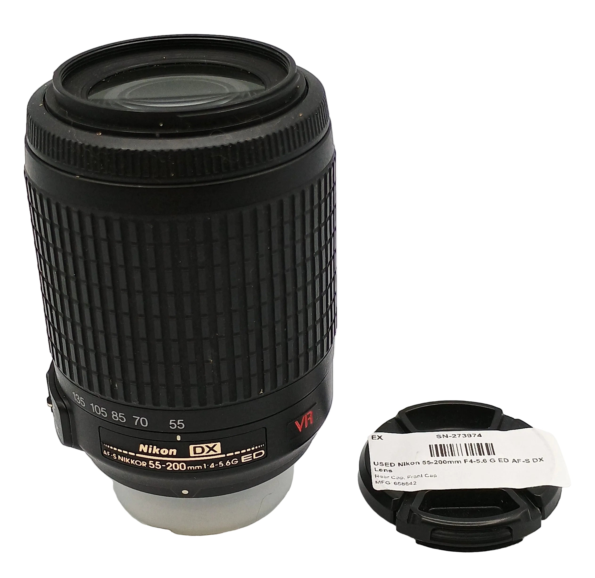 USED Nikon 55-200mm F4-5.6 G ED AF-S DX Lens