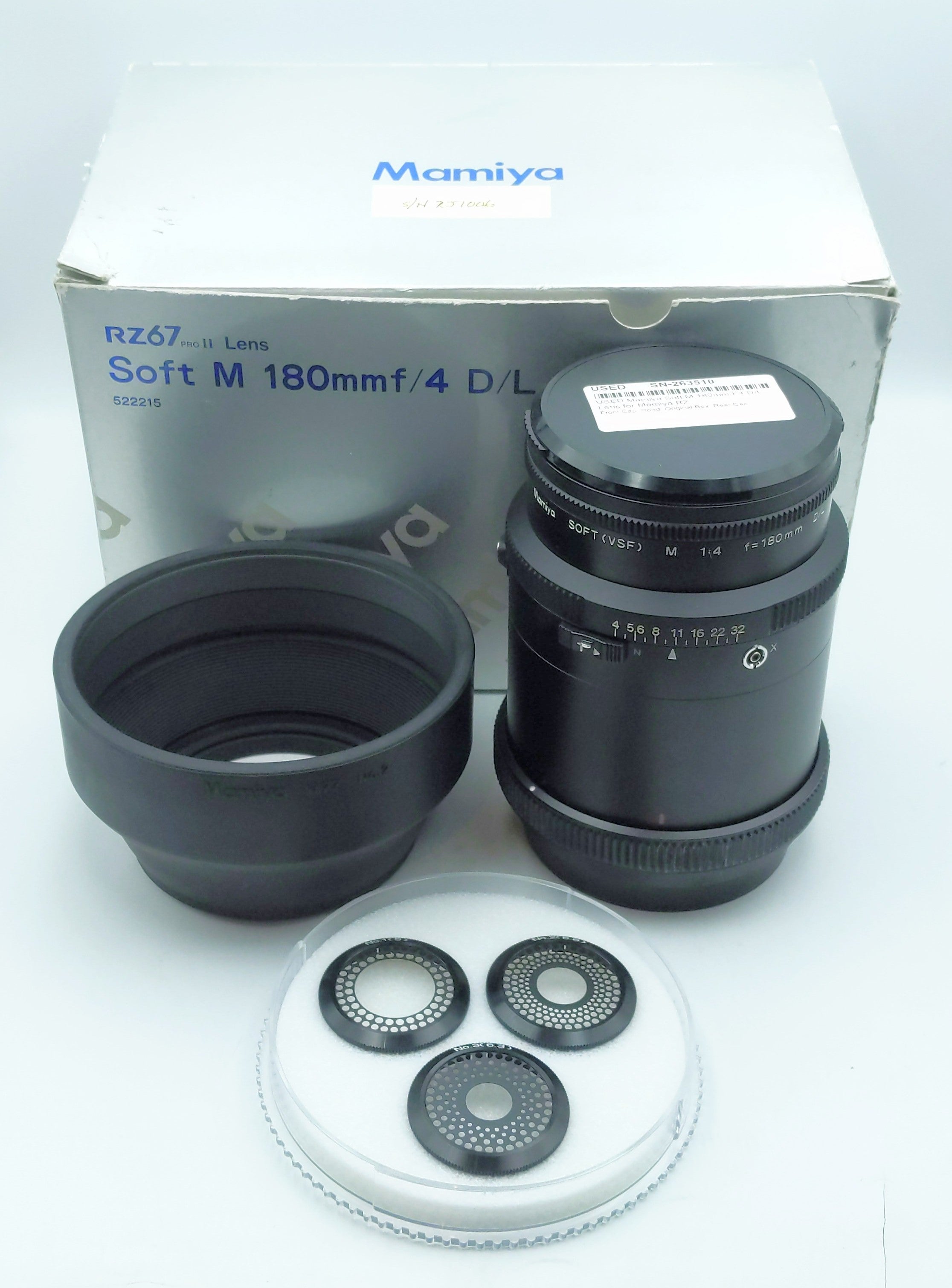 USED Mamiya Soft M 180mm F4 D/L Lens for Mamiya RZ
