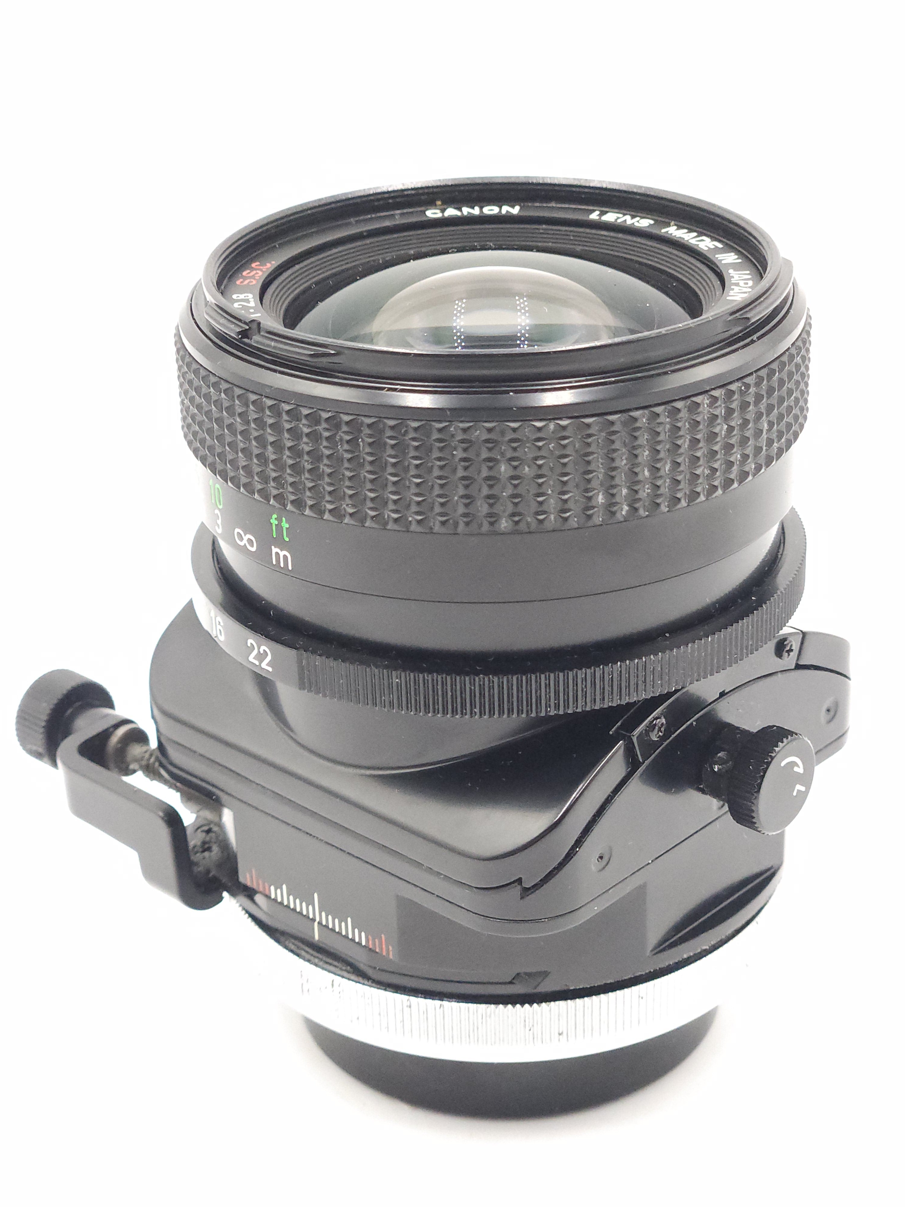 Used Canon FD 35mm f2.8 TS Tilt-Shift Lens w/Tripod Extension & Case