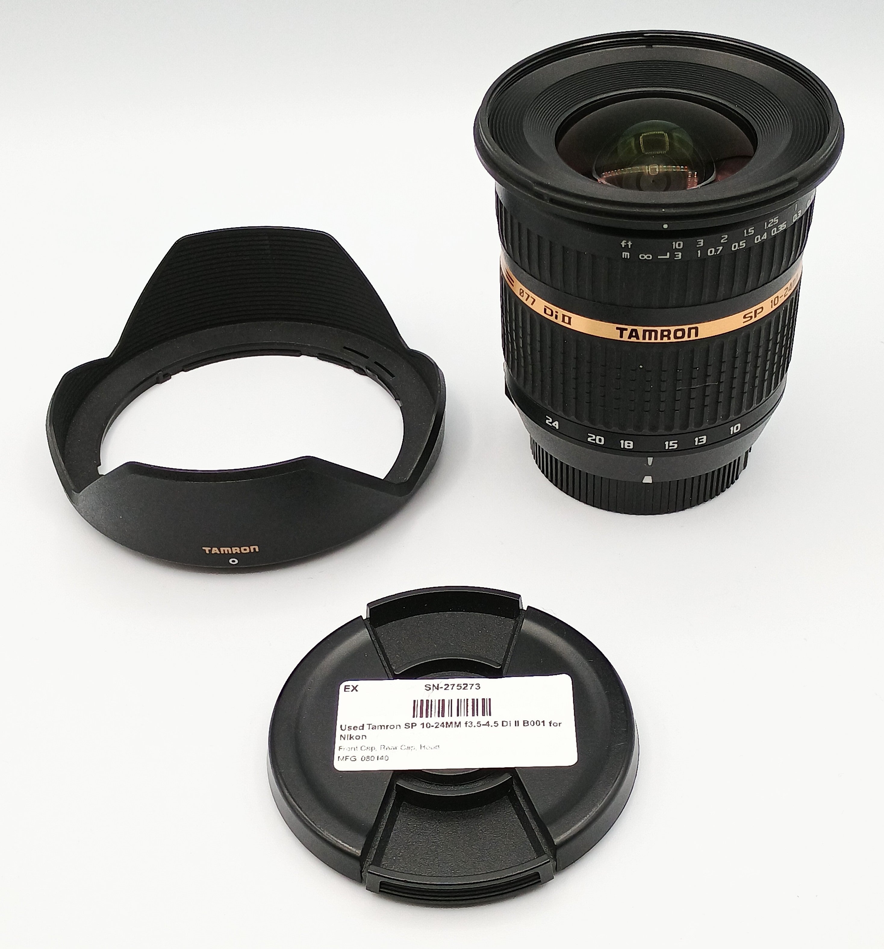 Used Tamron SP 10-24MM f3.5-4.5 Di II B001 for Nikon