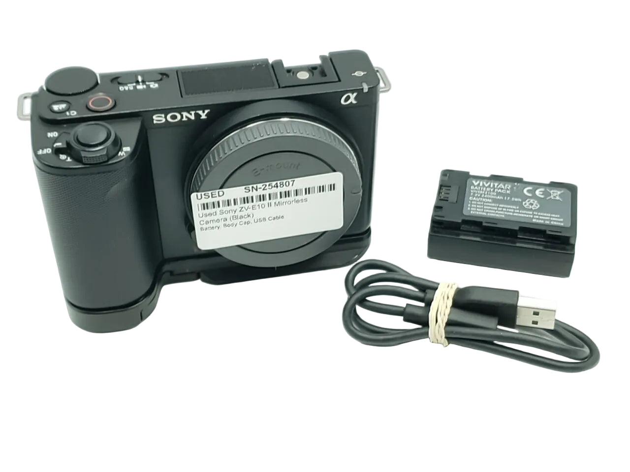 Used Sony ZV-E10 II Mirrorless Camera (Black)