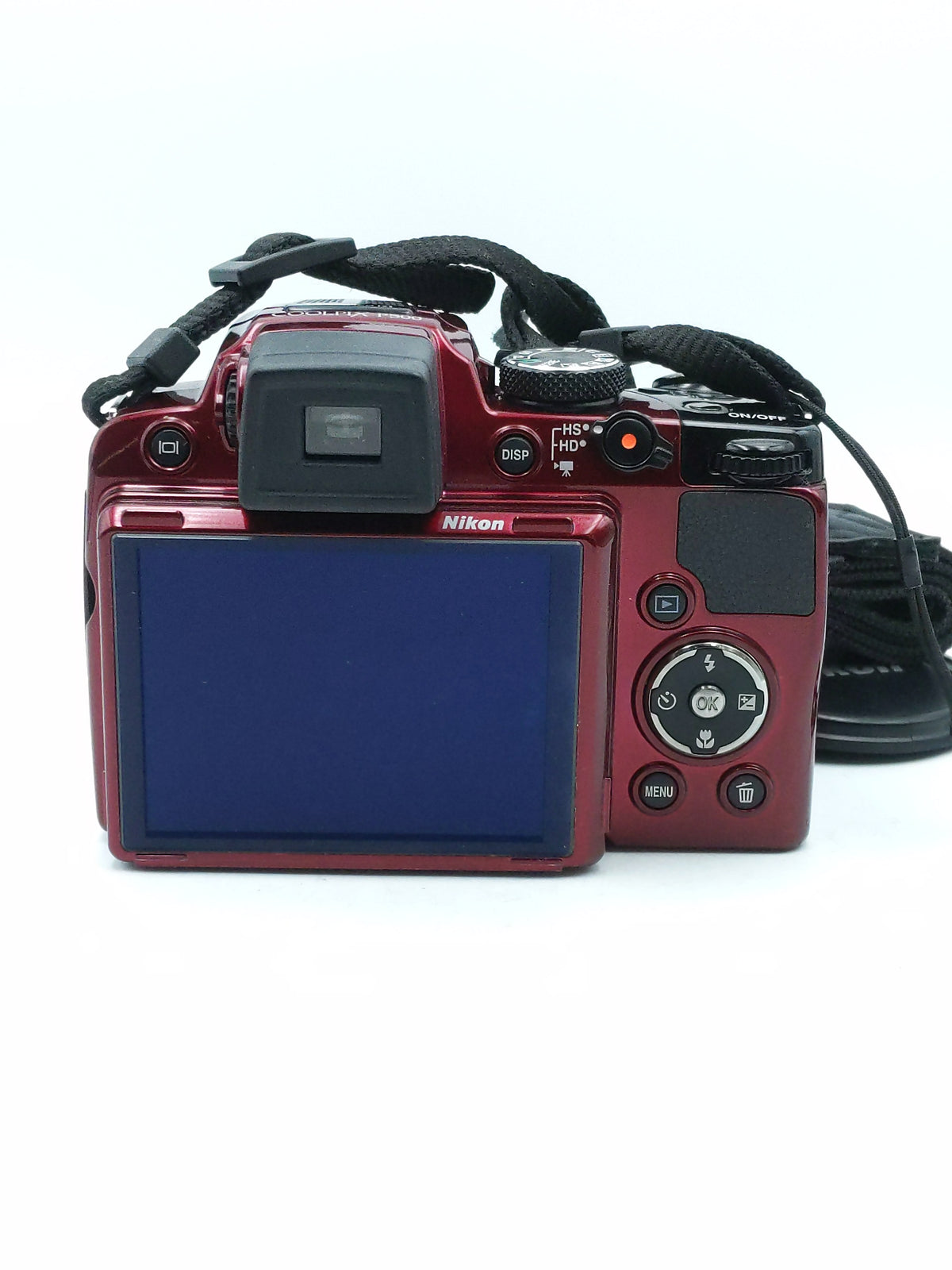 USED Nikon Coolpix P500 Digital Point and Shoot Camera (Red)
