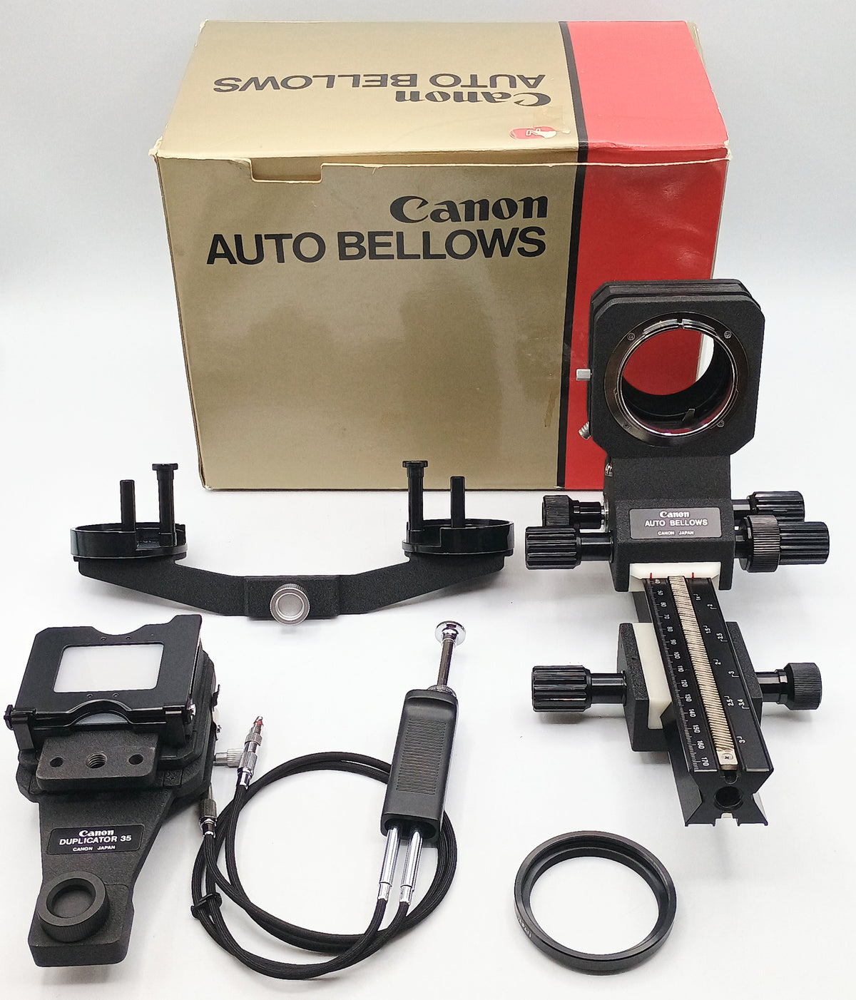 Used Canon Auto Bellows w/ Duplicator 35 & Roll Film Stage