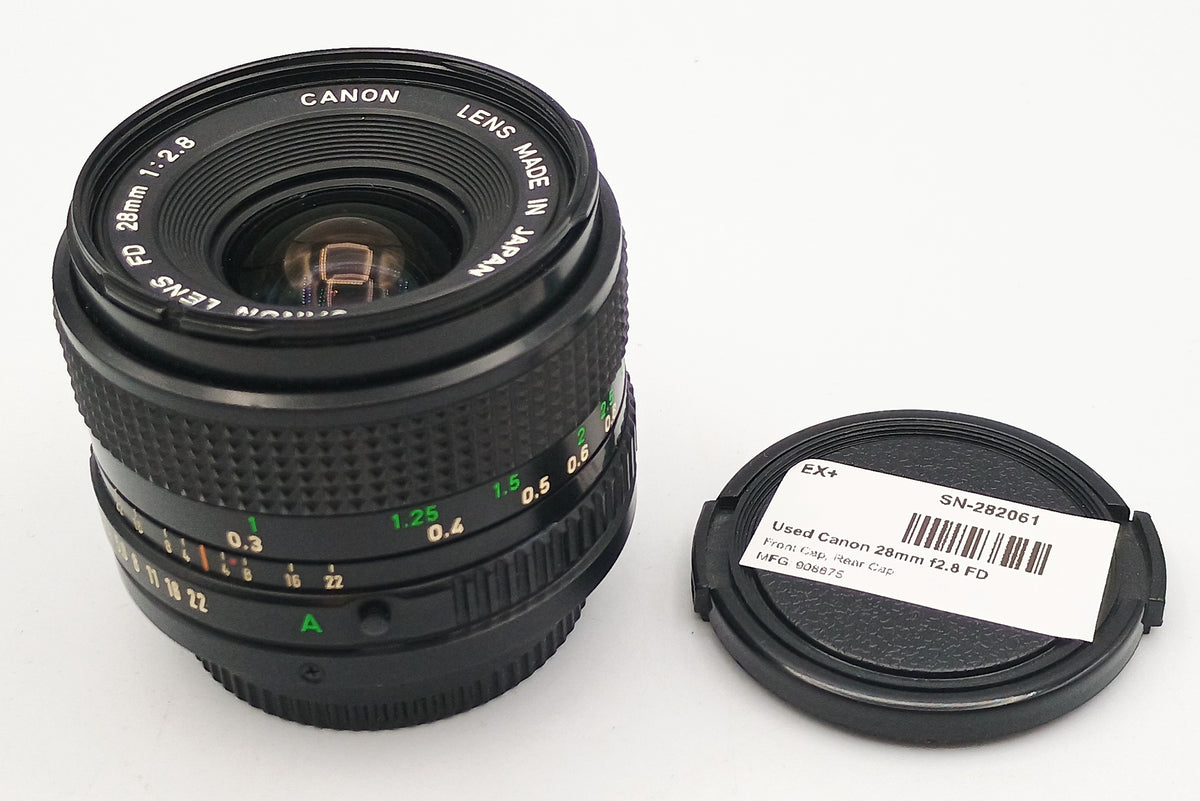 Used Canon 28mm f2.8 FD Lens