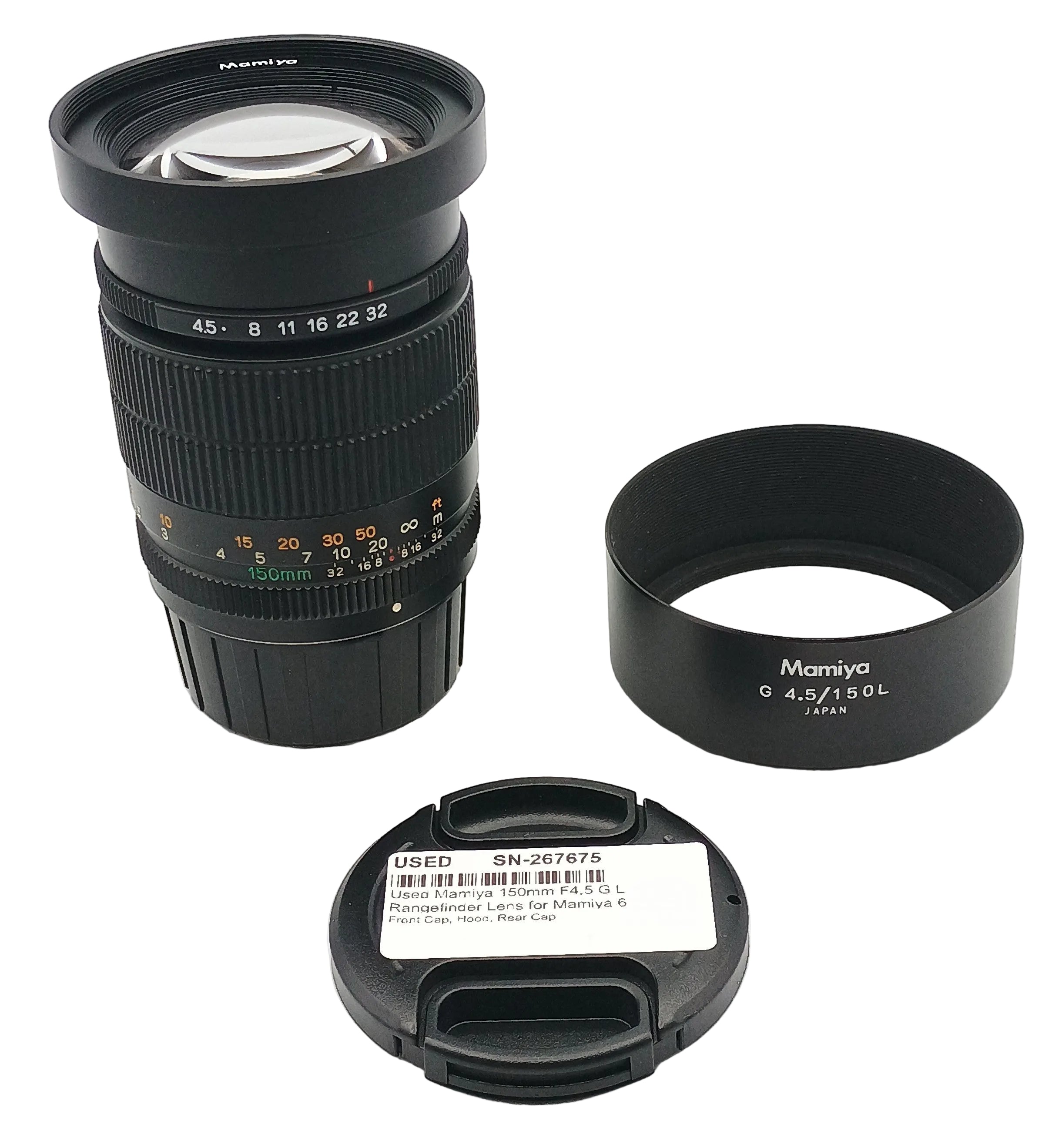 Used Mamiya 150mm F4.5 G L Rangefinder Lens for Mamiya 6