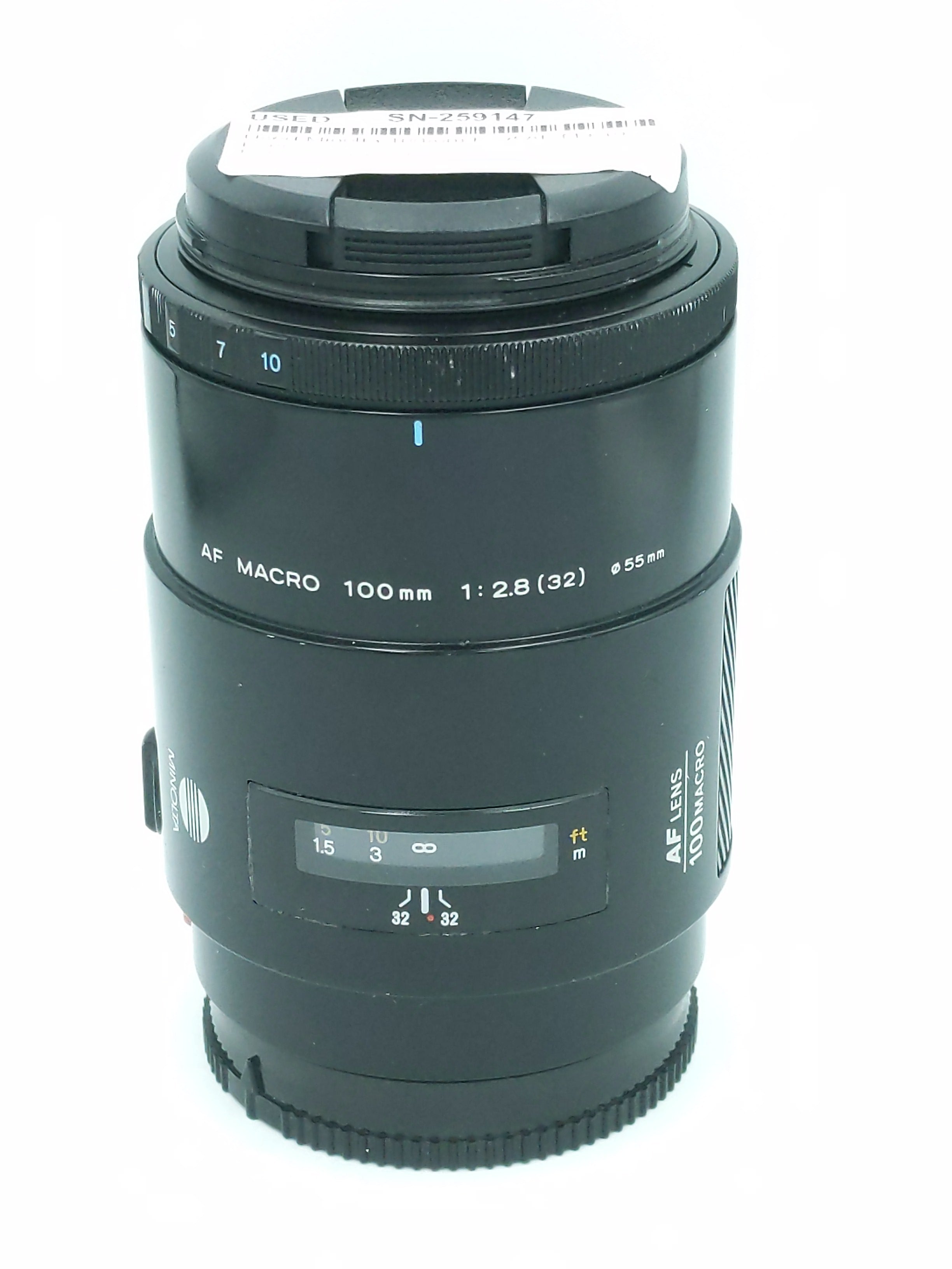 Used Minolta 100mm F2.8 AF Macro Lens