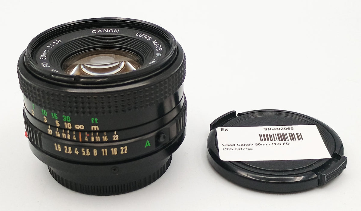 Used Canon 50mm f1.8 FD Lens