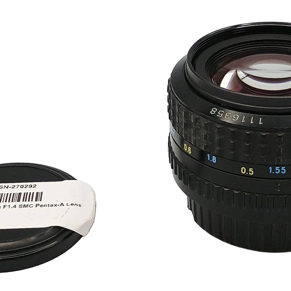 USED Pentax 50mm F1.4 SMC Pentax-A Lens