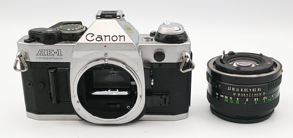 Used Canon AE-1 Program with 50mm f1.8 Lens