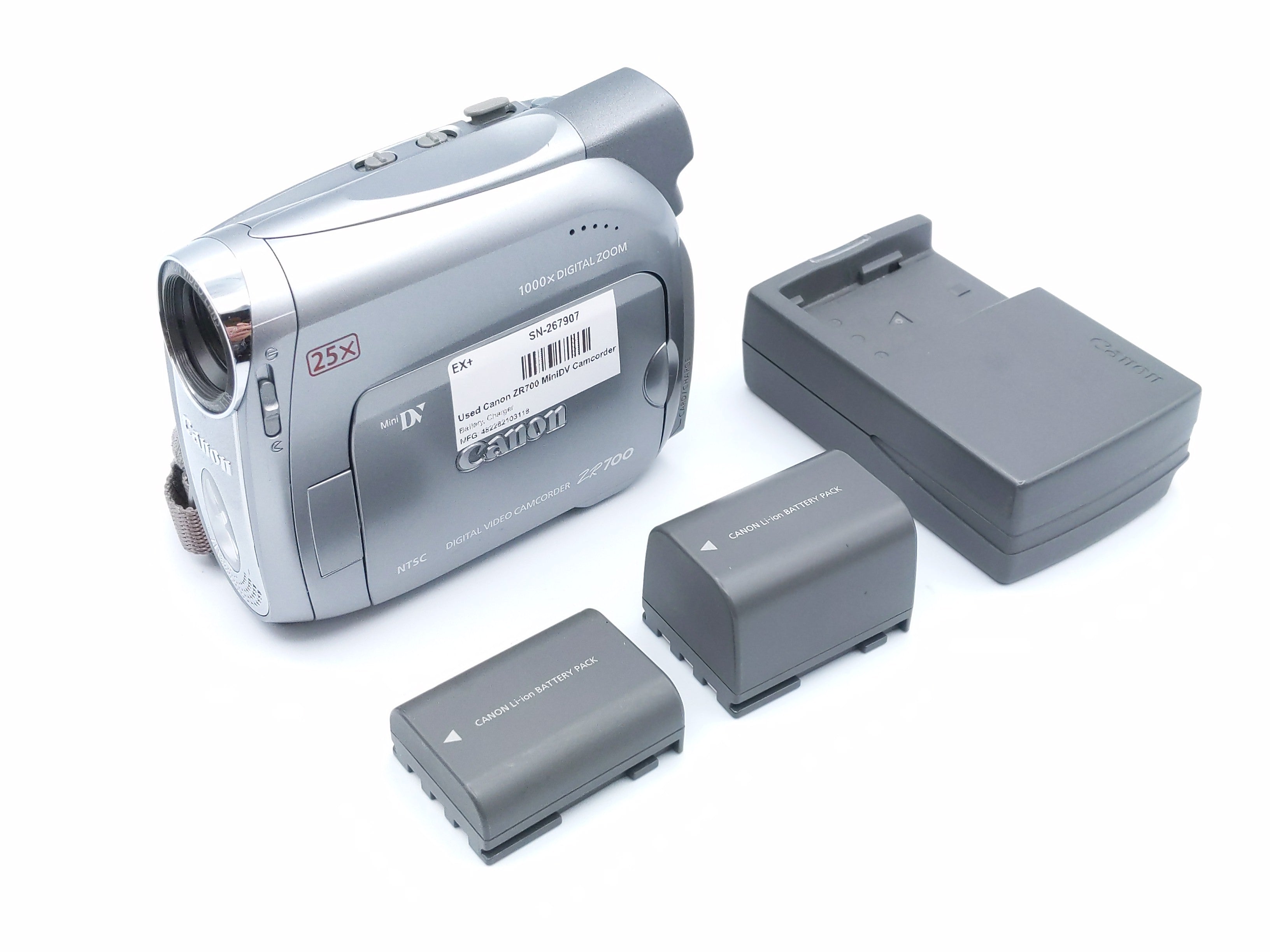 Used Canon ZR700 MiniDV Camcorder