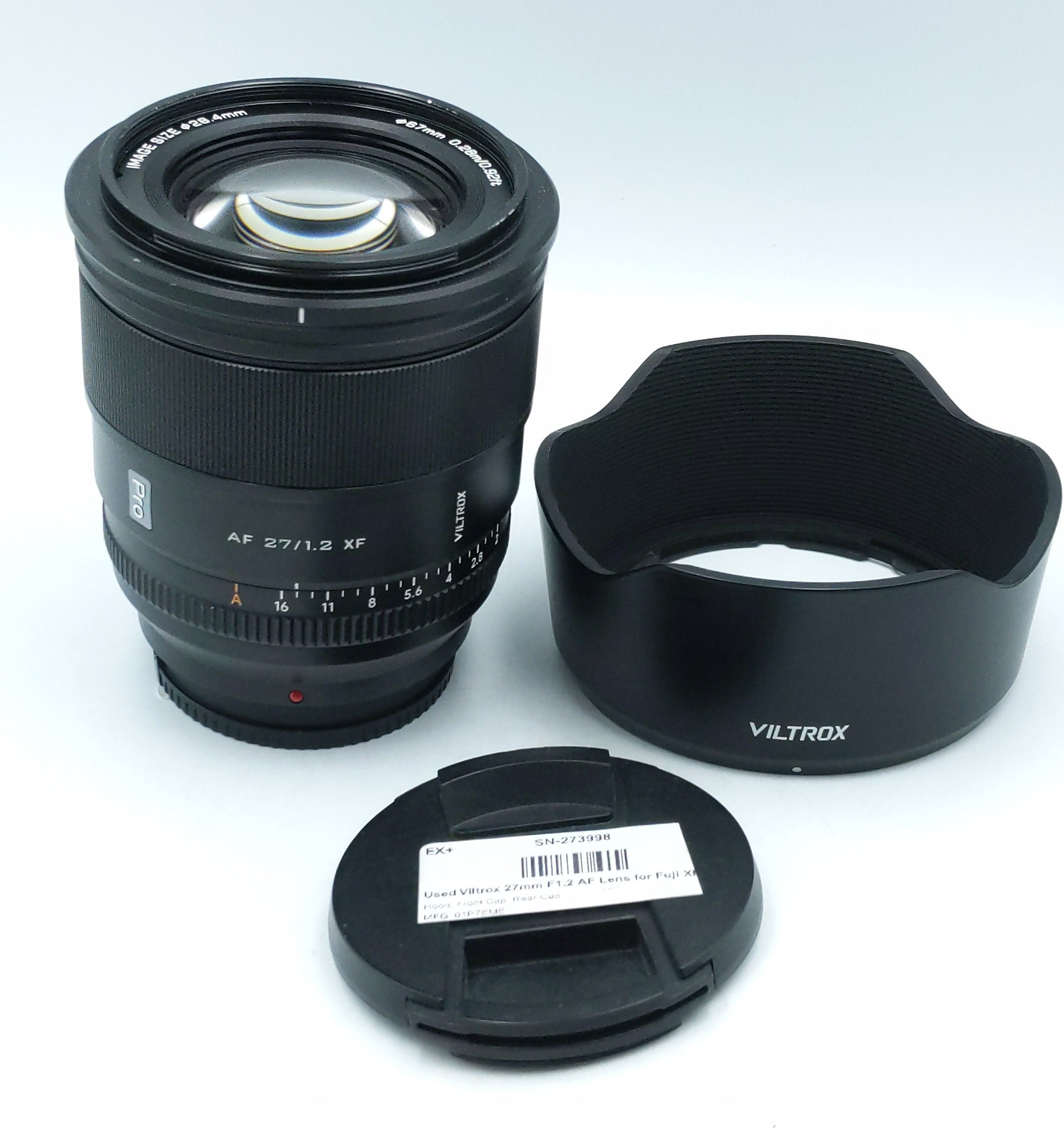 Used Viltrox 27mm F1.2 AF Lens for Fuji XF