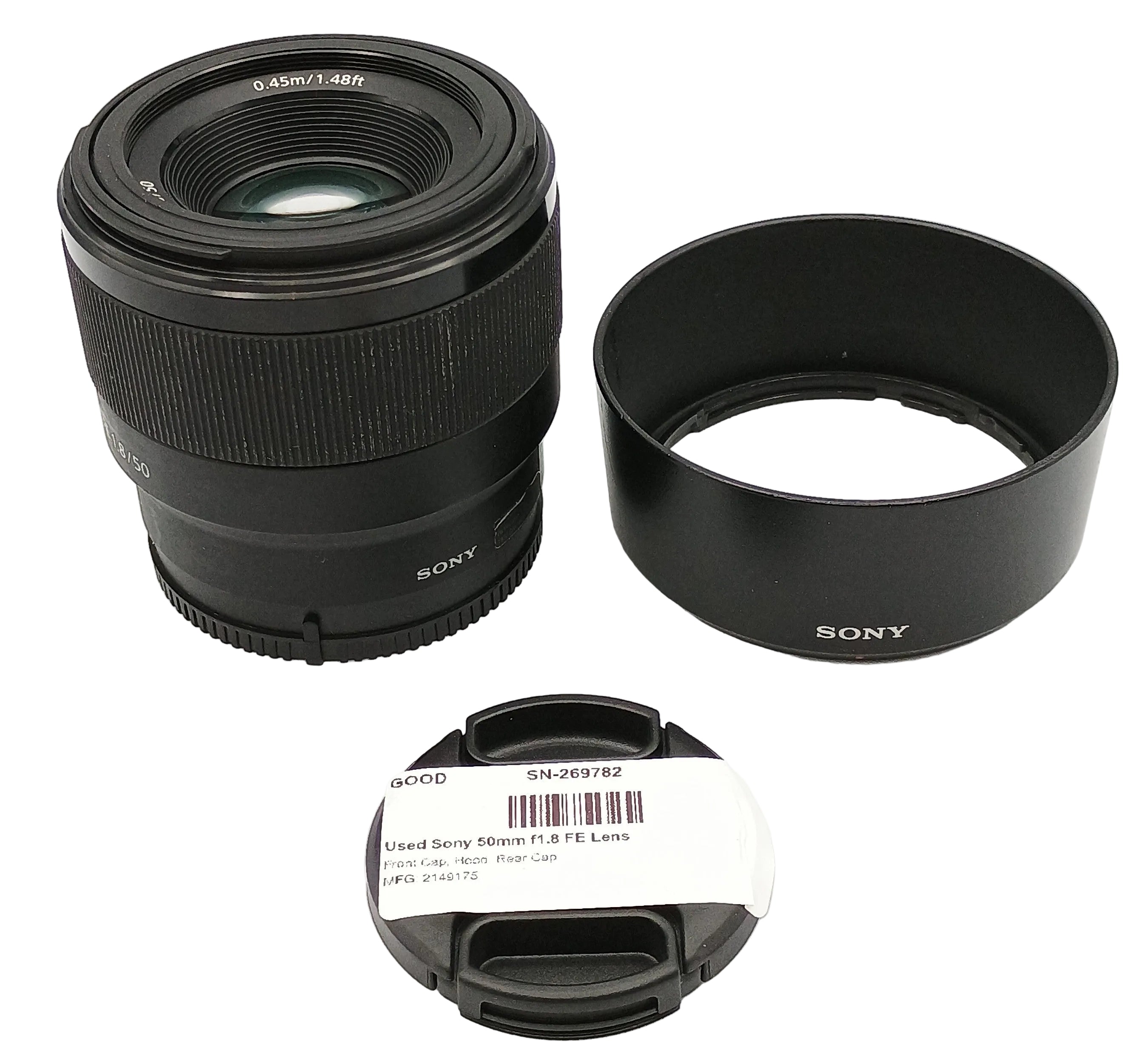 Used Sony 50mm f1.8 FE Lens