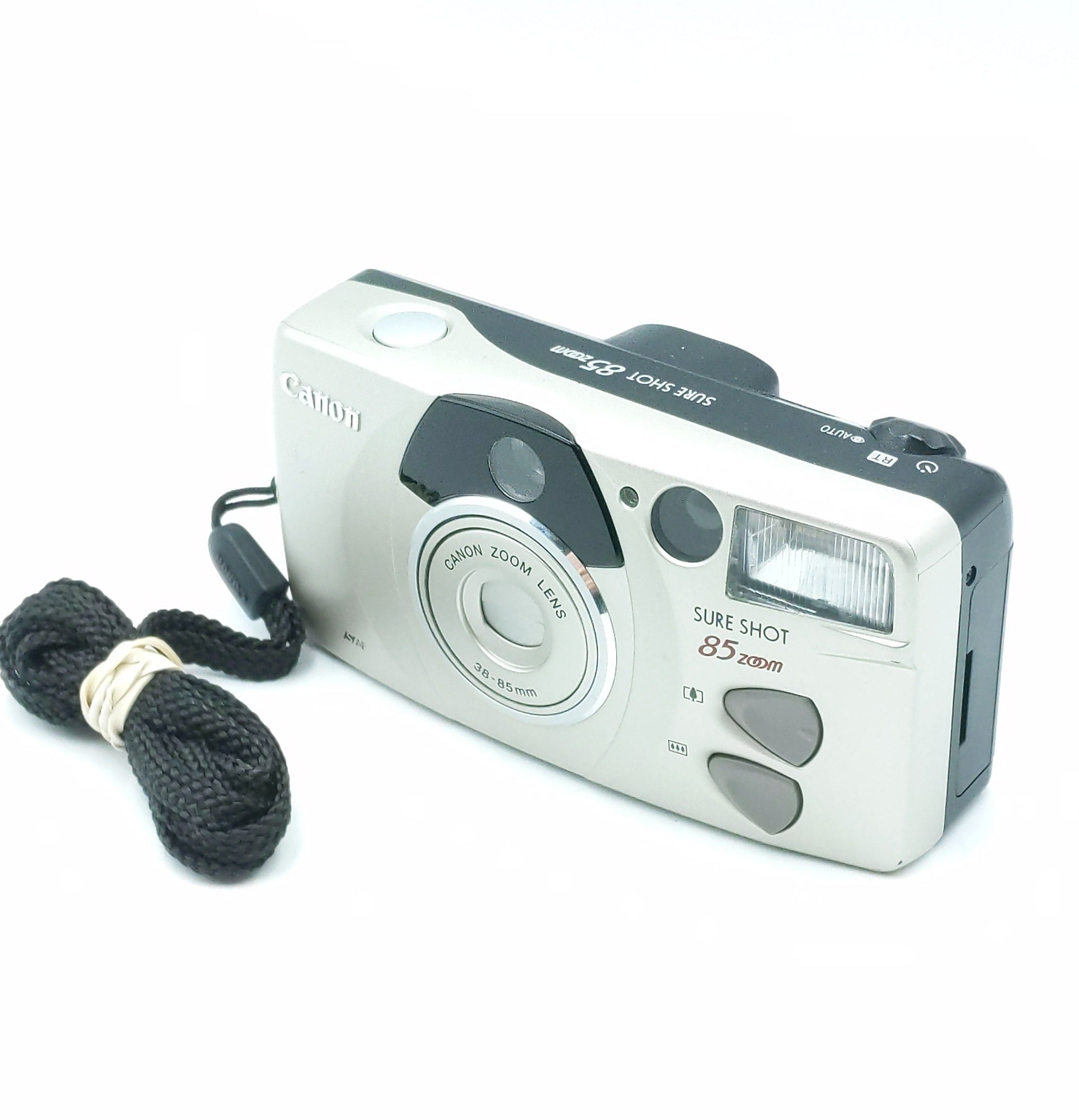 Used Canon Sure Shot Zoom-S 35mm Film Point and Shoot Camera