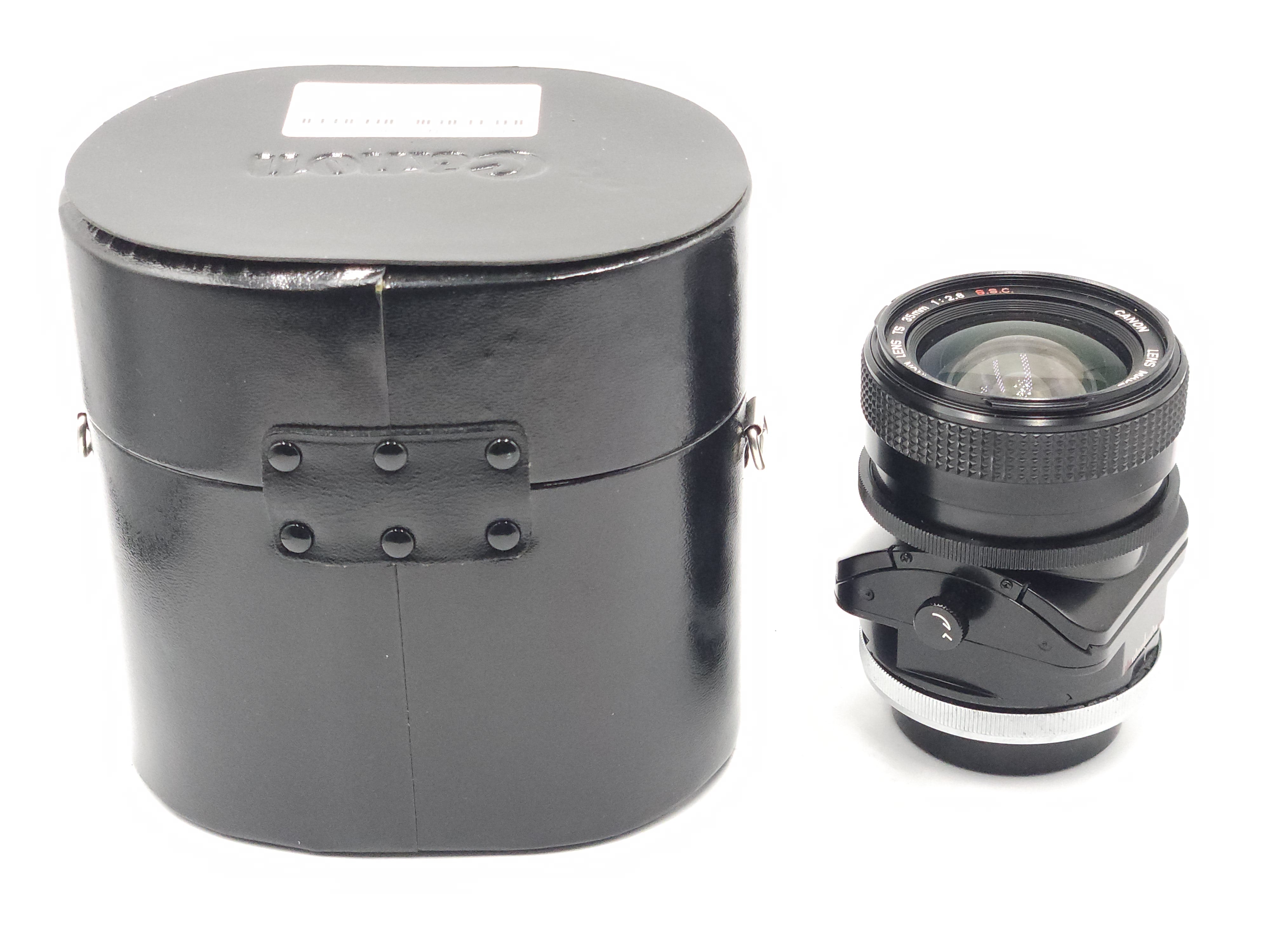 Used Canon FD 35mm f2.8 TS Tilt-Shift Lens w/Tripod Extension & Case