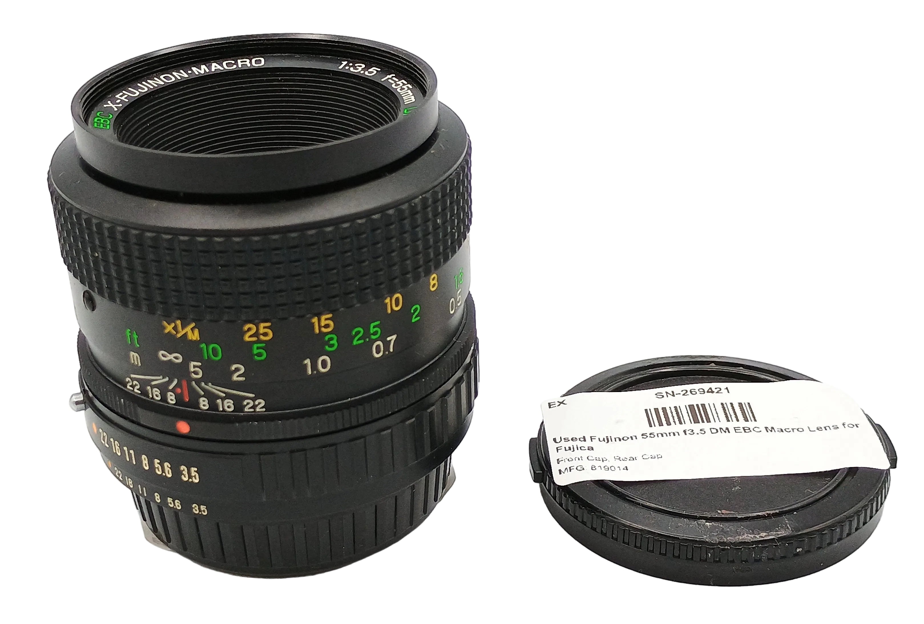 Used Fujinon 55mm f3.5 DM EBC Macro Lens for Fujica