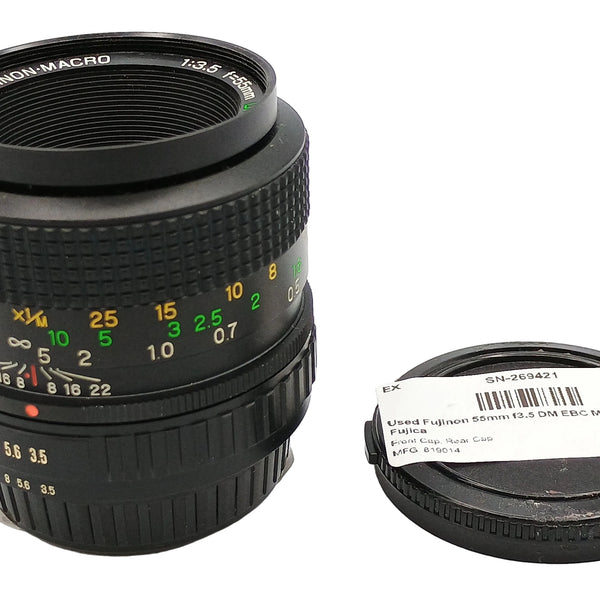 Used Fujinon 55mm f3.5 DM EBC Macro Lens for Fujica