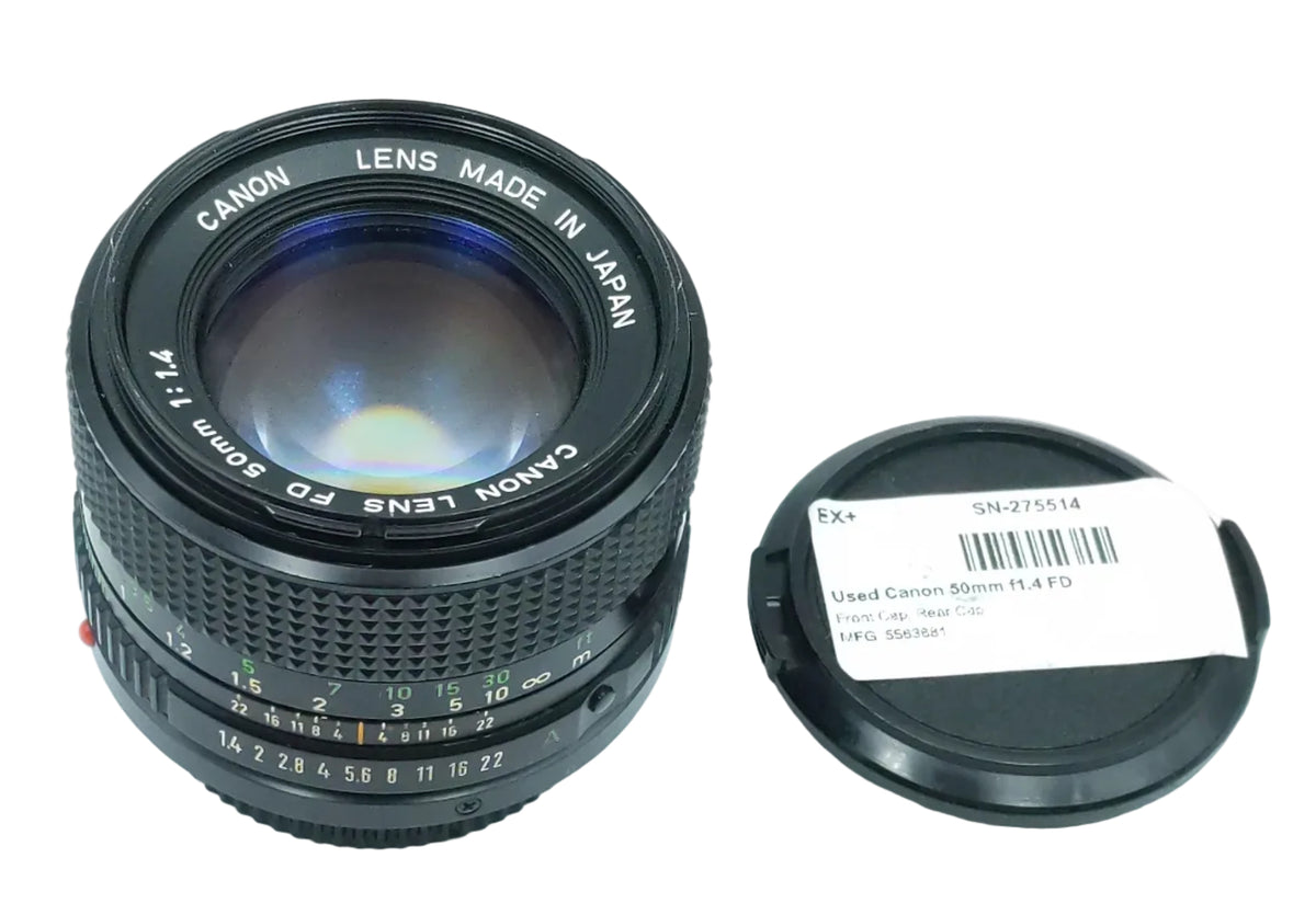Used Canon 50mm f1.4 FD