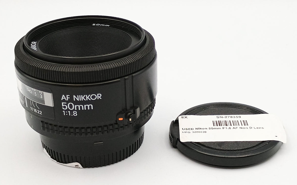 USED Nikon 50mm F1.8 AF Non D Lens