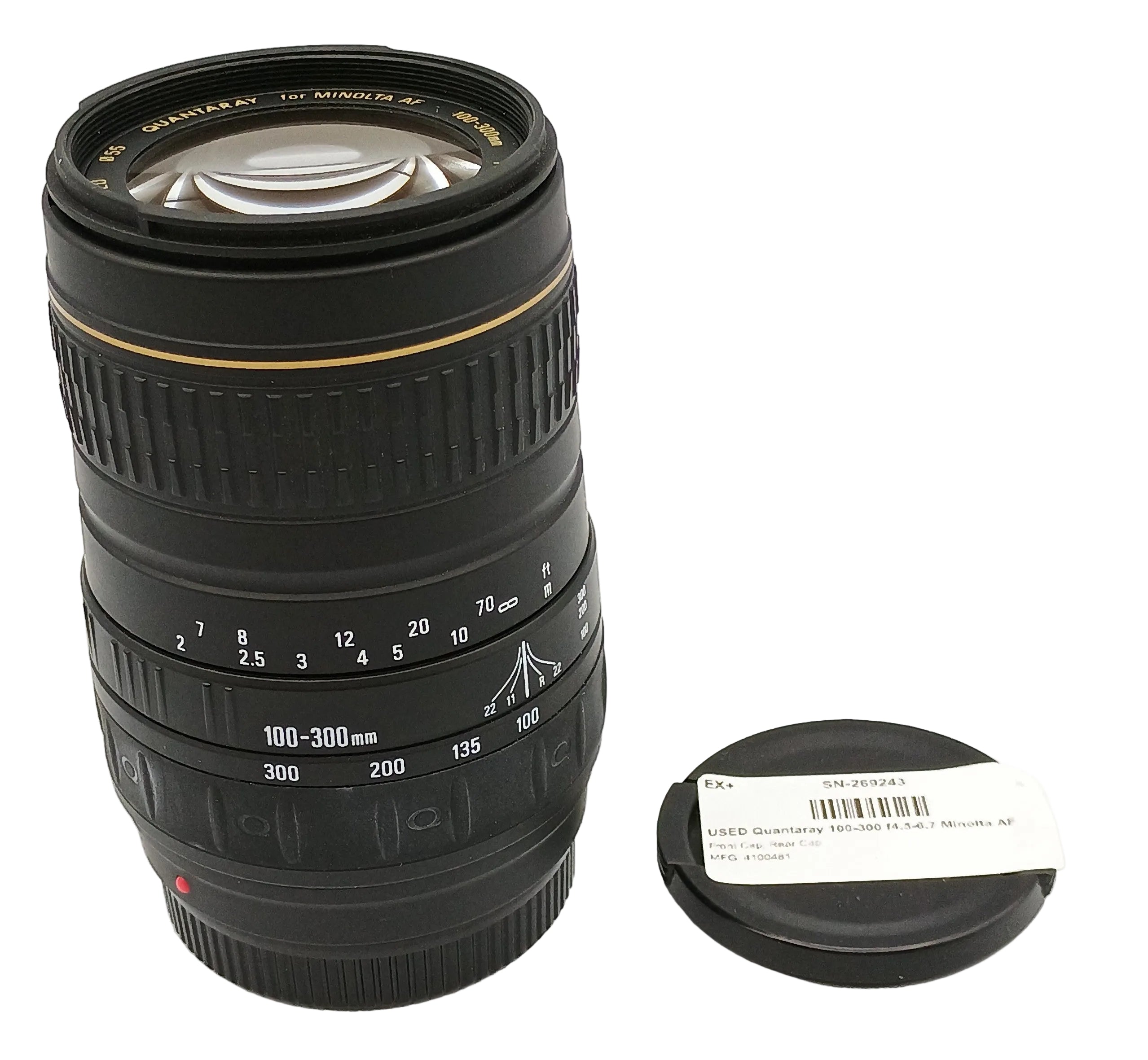 USED Quantaray 100-300 f4.5-6.7 Minolta AF