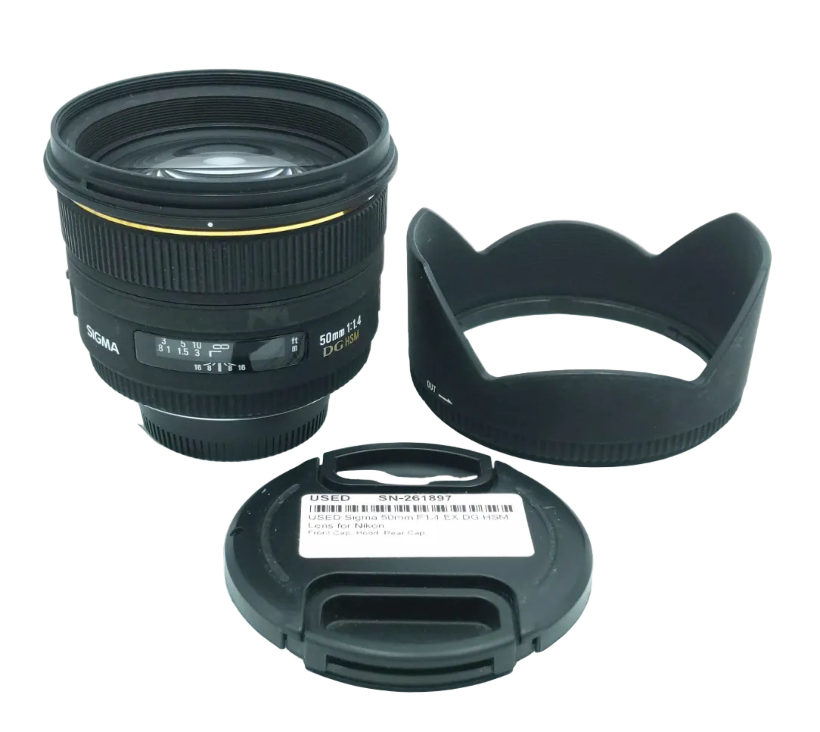 USED Sigma 50mm F1.4 EX DG HSM Lens for Nikon