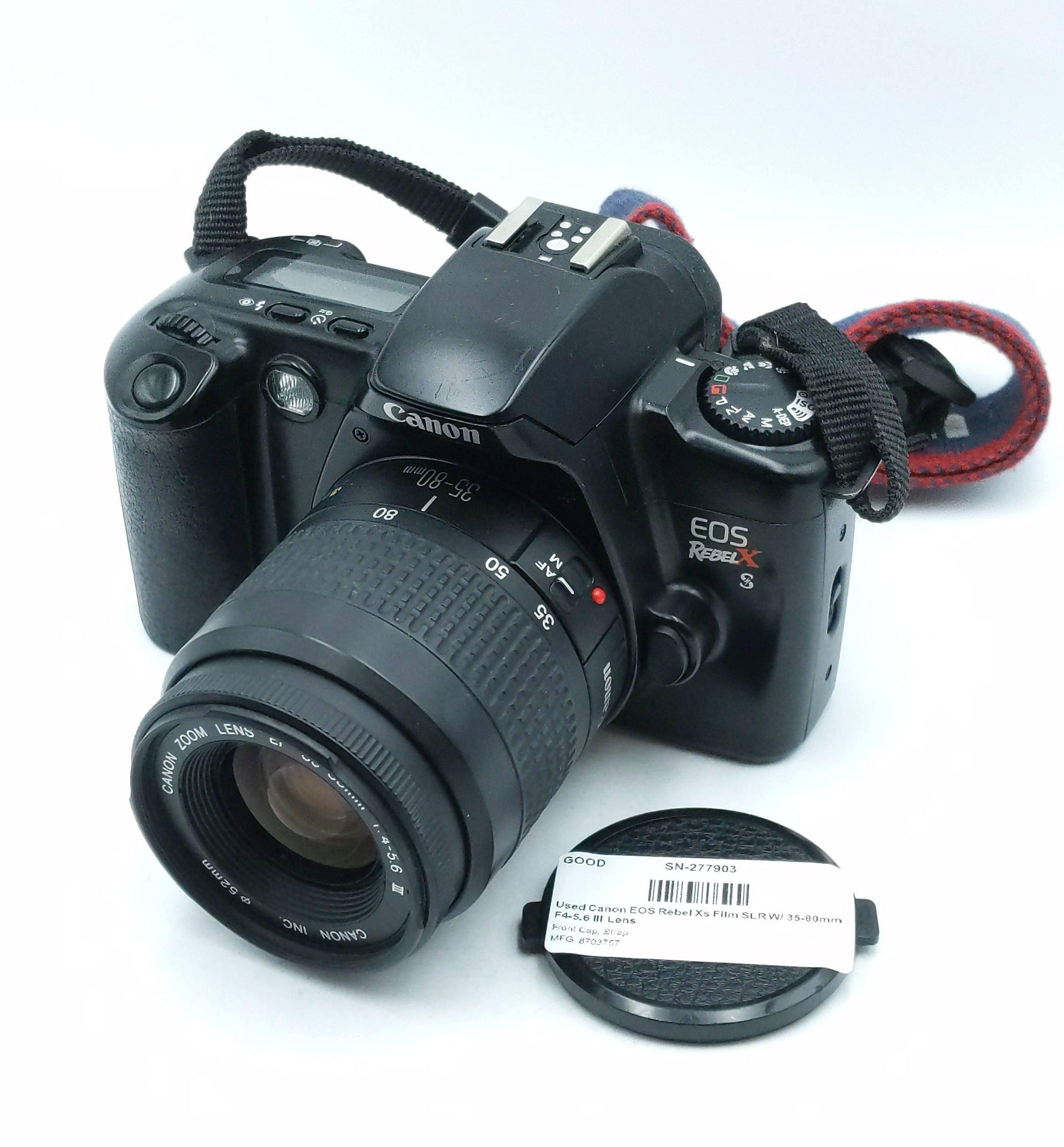 Used Canon EOS Rebel Xs Film SLR W/ 35-80mm F4-5.6 III Lens