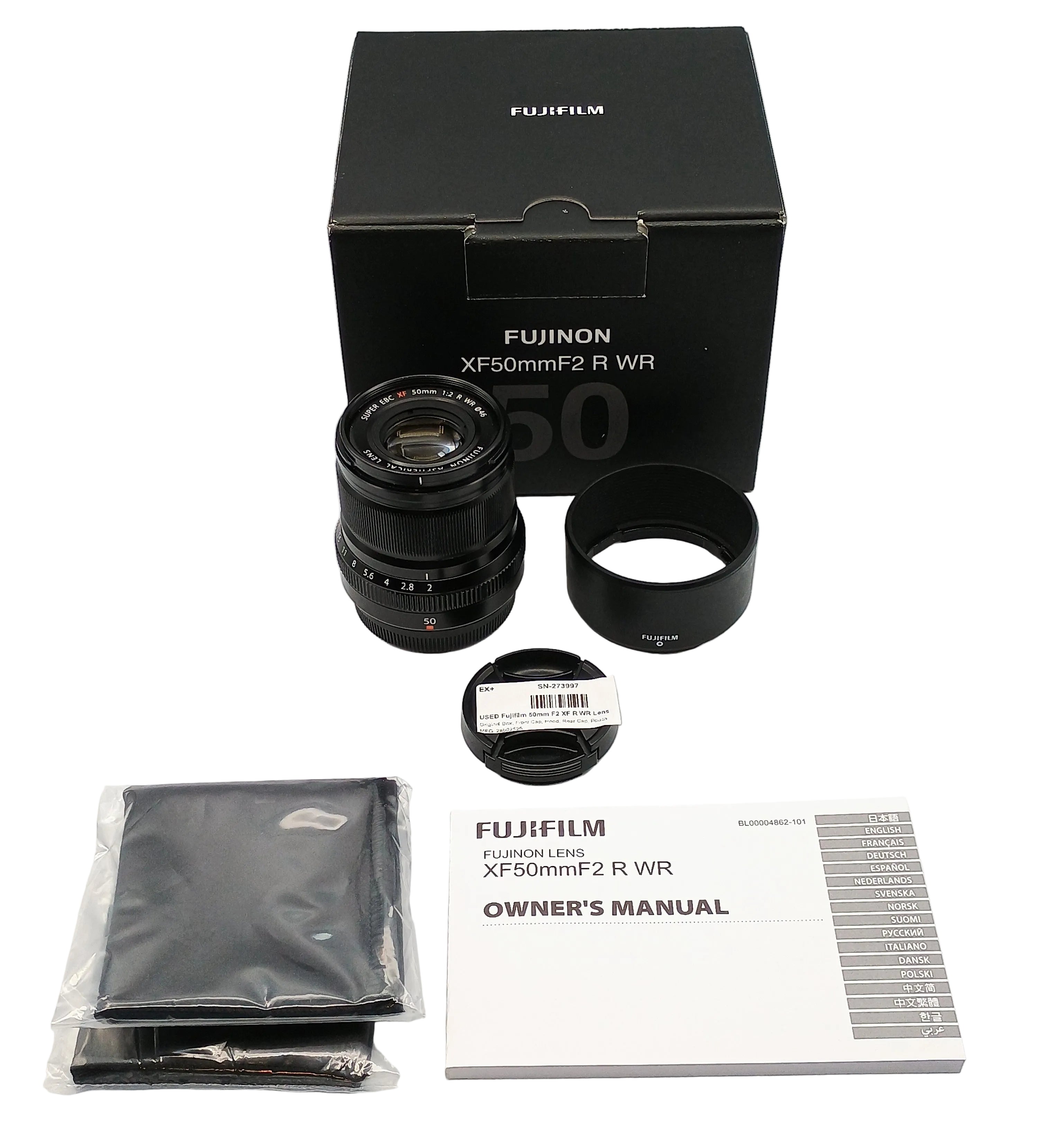 USED Fujifilm 50mm F2 XF R WR Lens