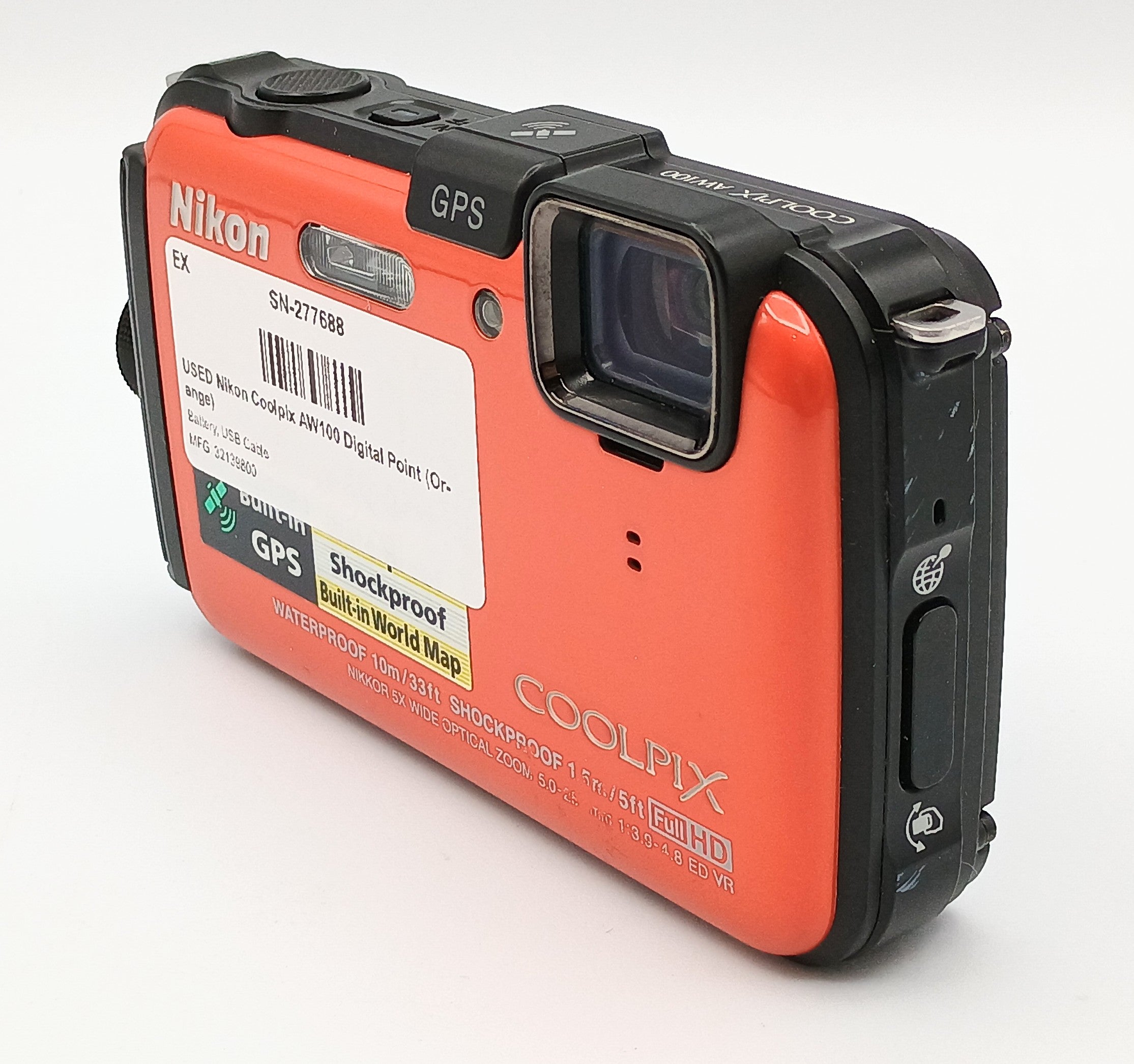 USED Nikon Coolpix AW100 Digital Point (Orange)