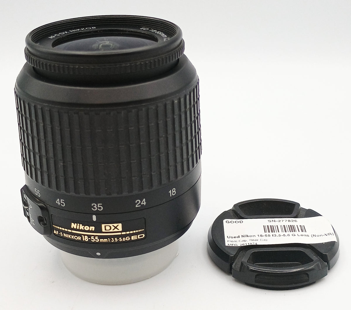 Used Nikon 18-55 f3.5-5.6 G Lens (Non-VR)