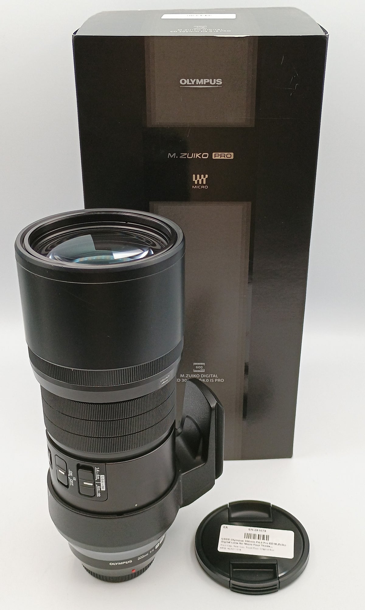 USED Olympus 300mm F4.0 Pro ED M.Zuiko Digital Lens for Micro Four Thirds (Black)
