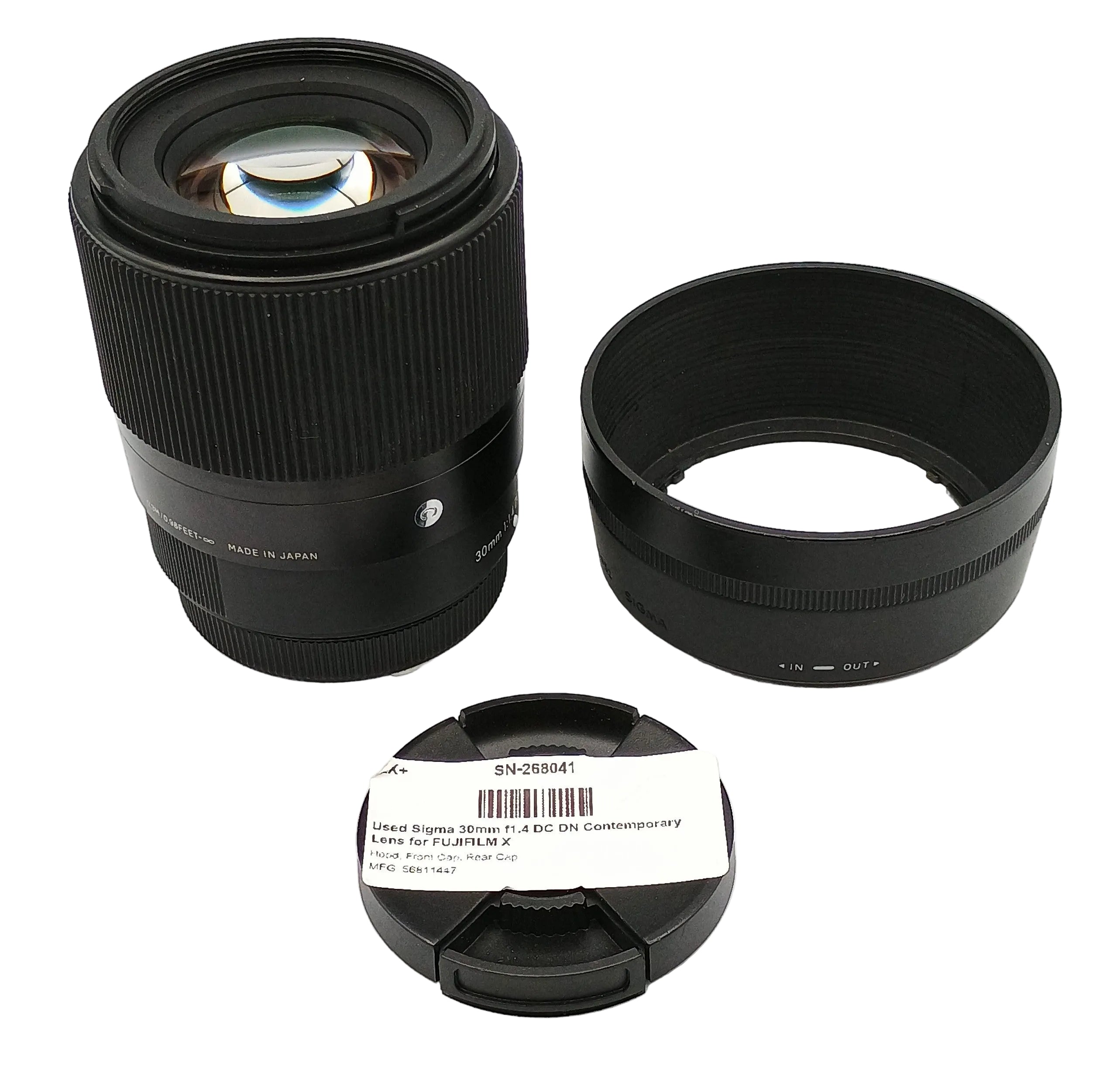 Used Sigma 30mm f1.4 DC DN Contemporary Lens for FUJIFILM X