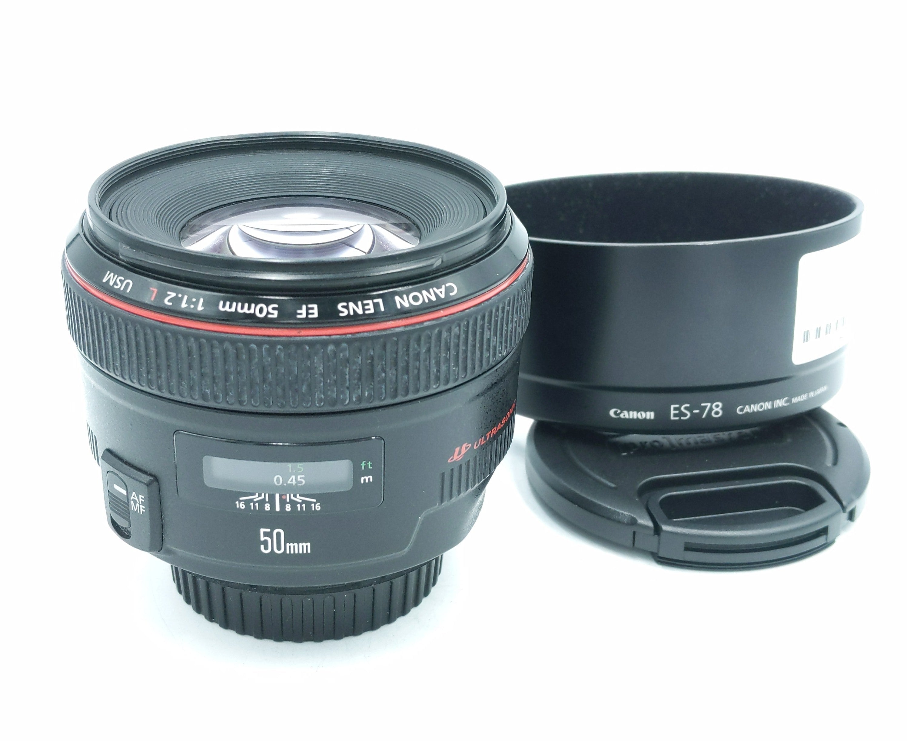 USED Canon 50mm F1.2 L USM EF Lens