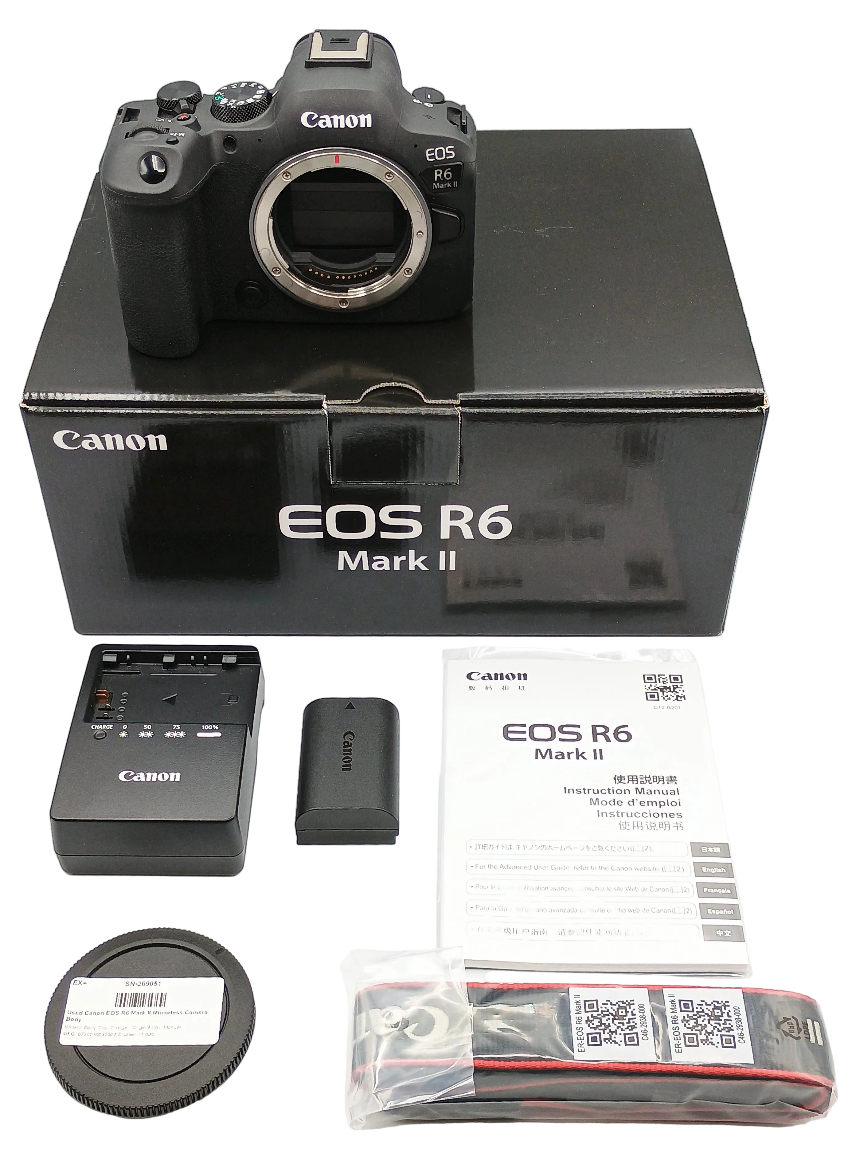Used Canon EOS R6 Mark II Mirrorless Camera Body