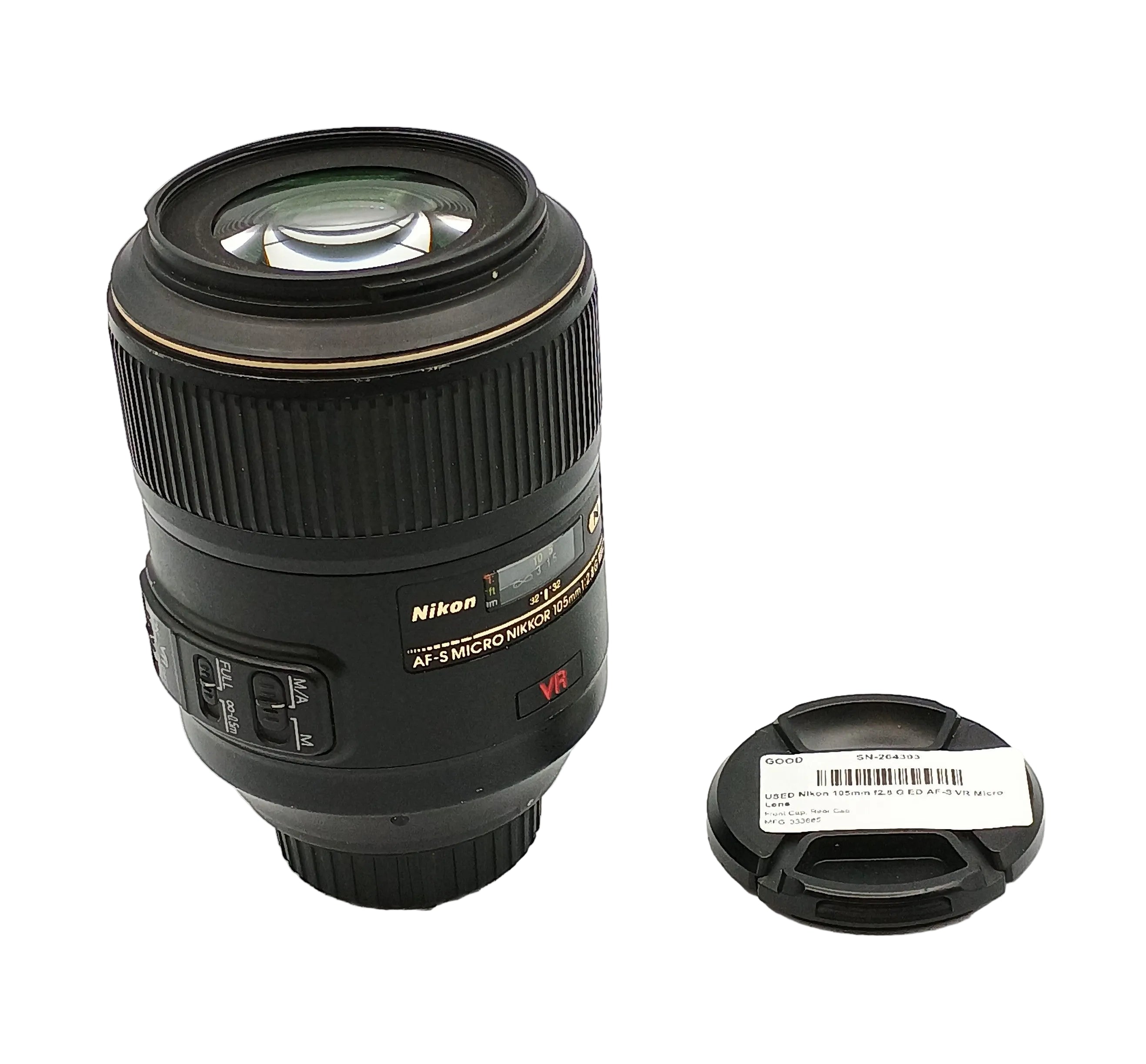 USED Nikon 105mm f2.8 G ED AF-S VR Micro Lens
