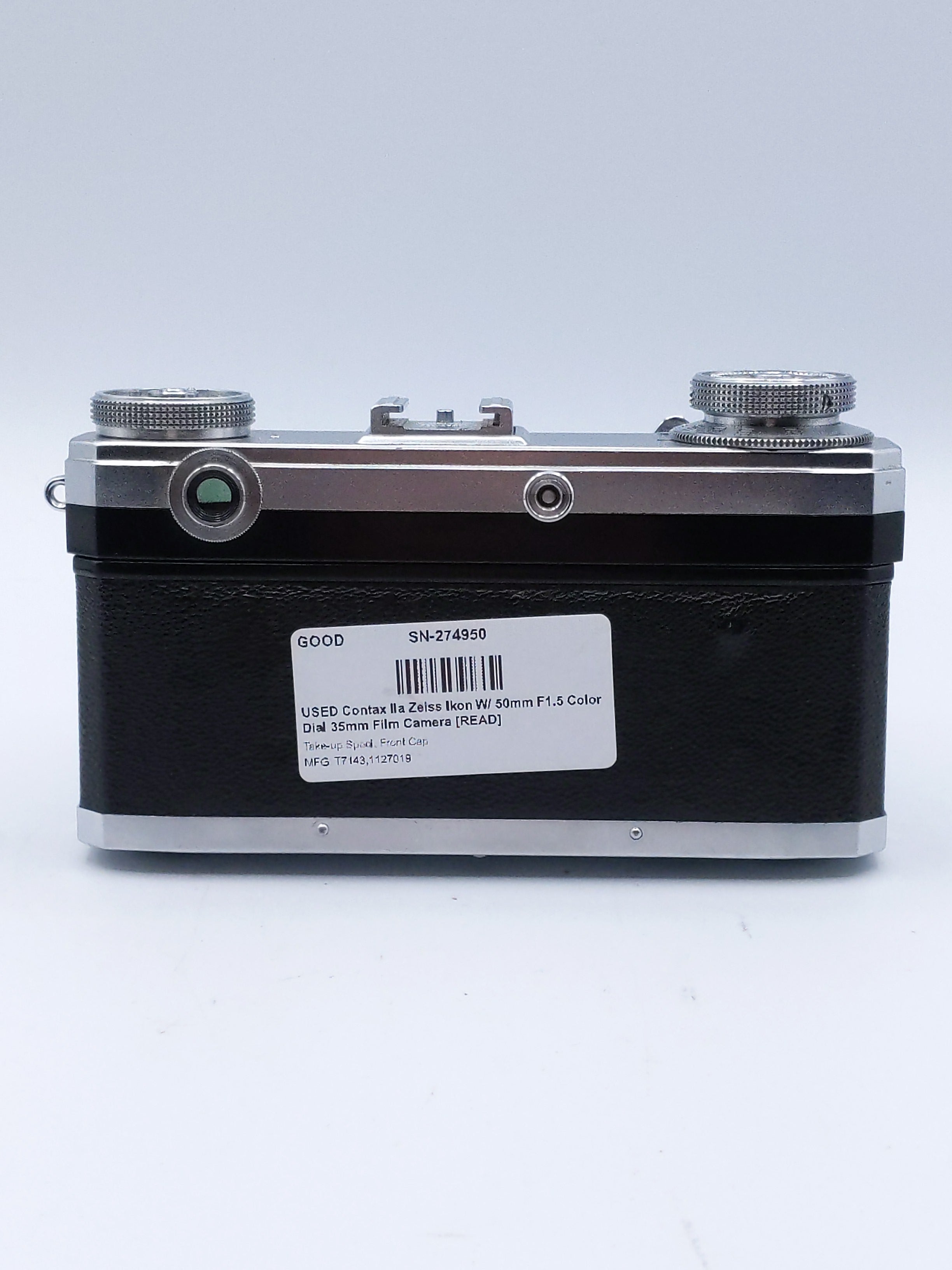 USED Contax IIa Zeiss Ikon W/ 50mm F1.5 Color Dial 35mm Film Camera [READ]
