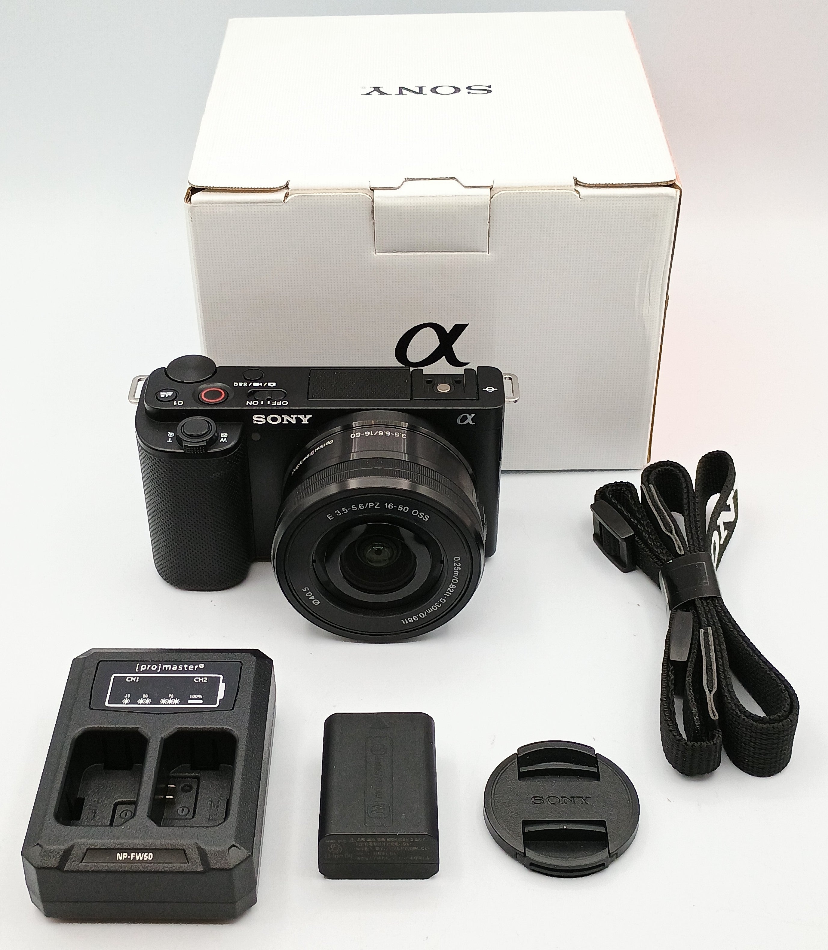 Used Sony Alpha ZV-E10 Camera with 16-50mm Lens Kit - Black