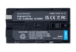 Promaster 72122 Li-ion Battery for Sony NP-F770 with USB-C Charging